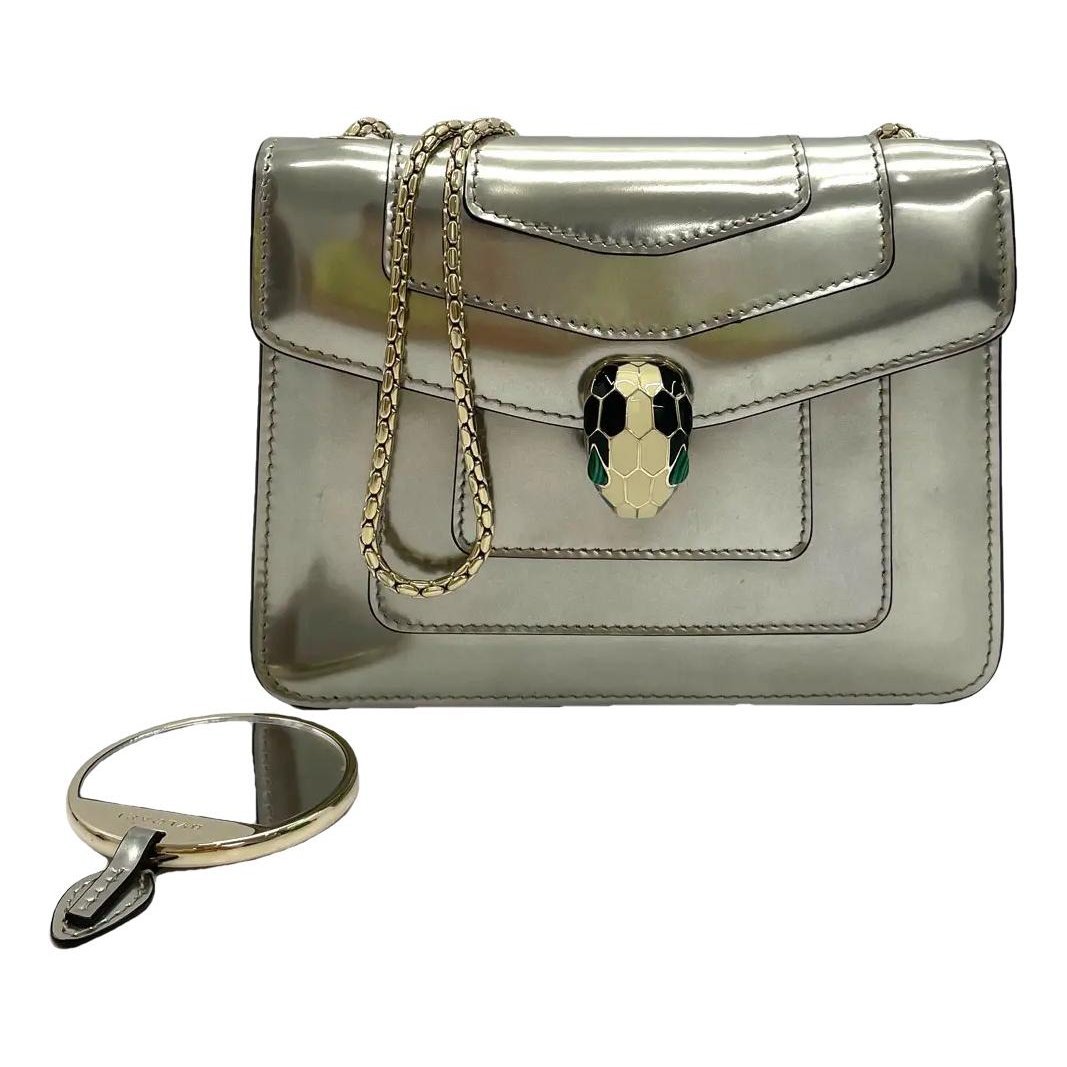 Bvlgari Serpenti leather handbag