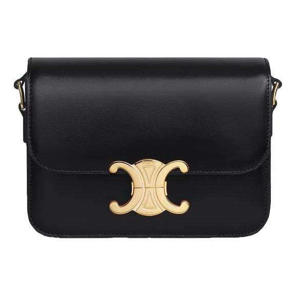 Triomphe leather crossbody bag