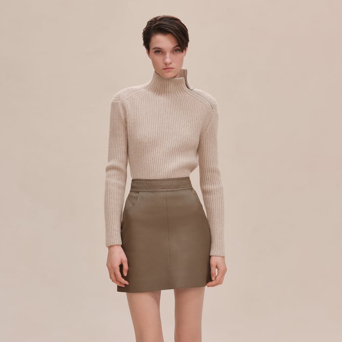 Miniskirt With Quilted Detail