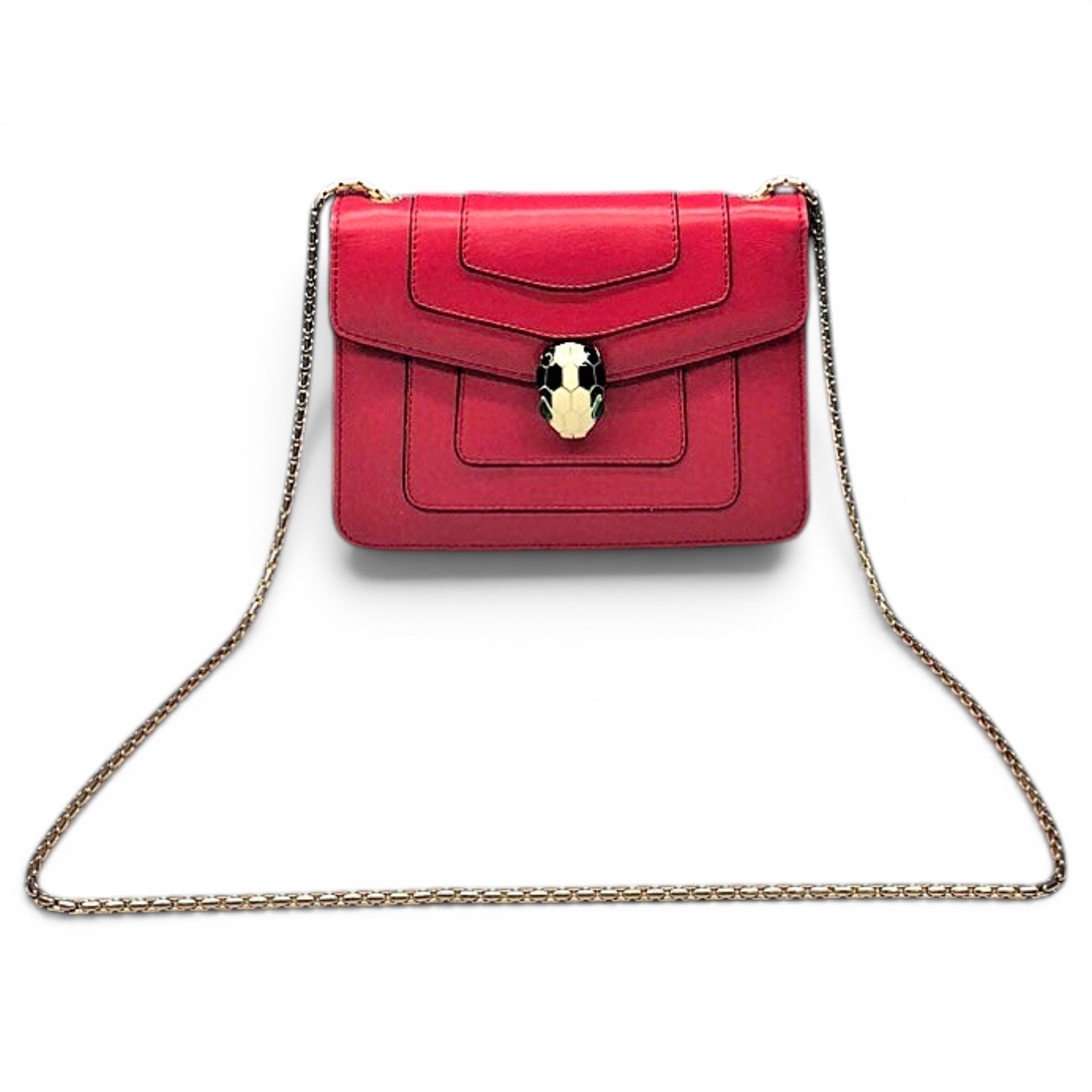 Serpenti leather handbag