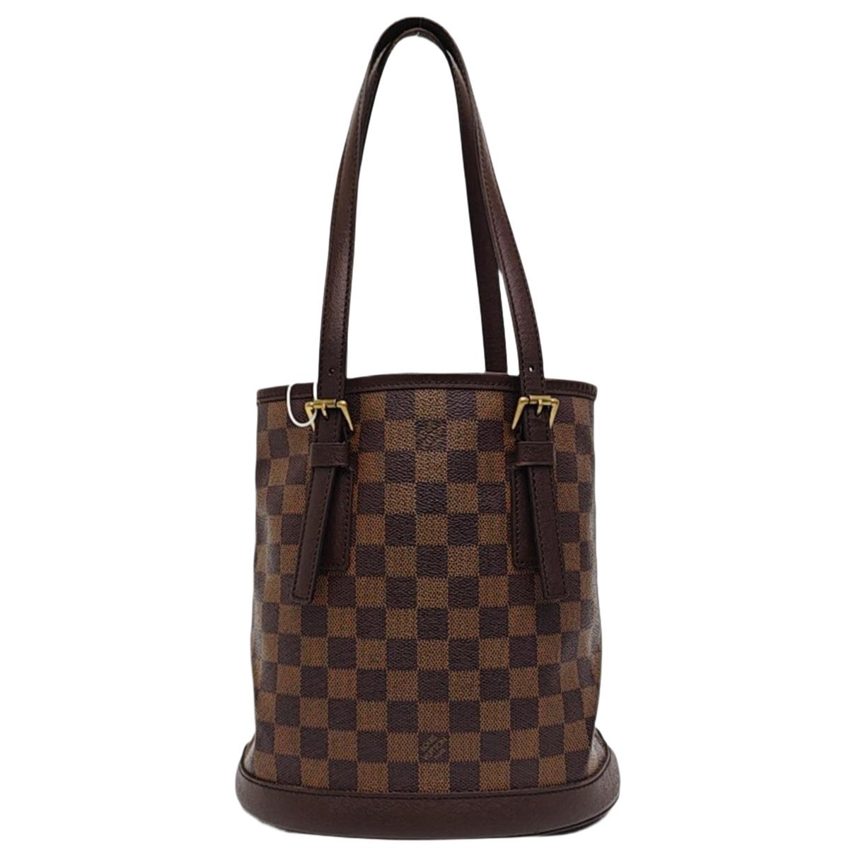Bucket leather handbag