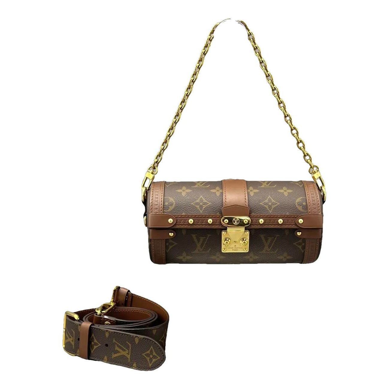 Papillon Trunk leather handbag