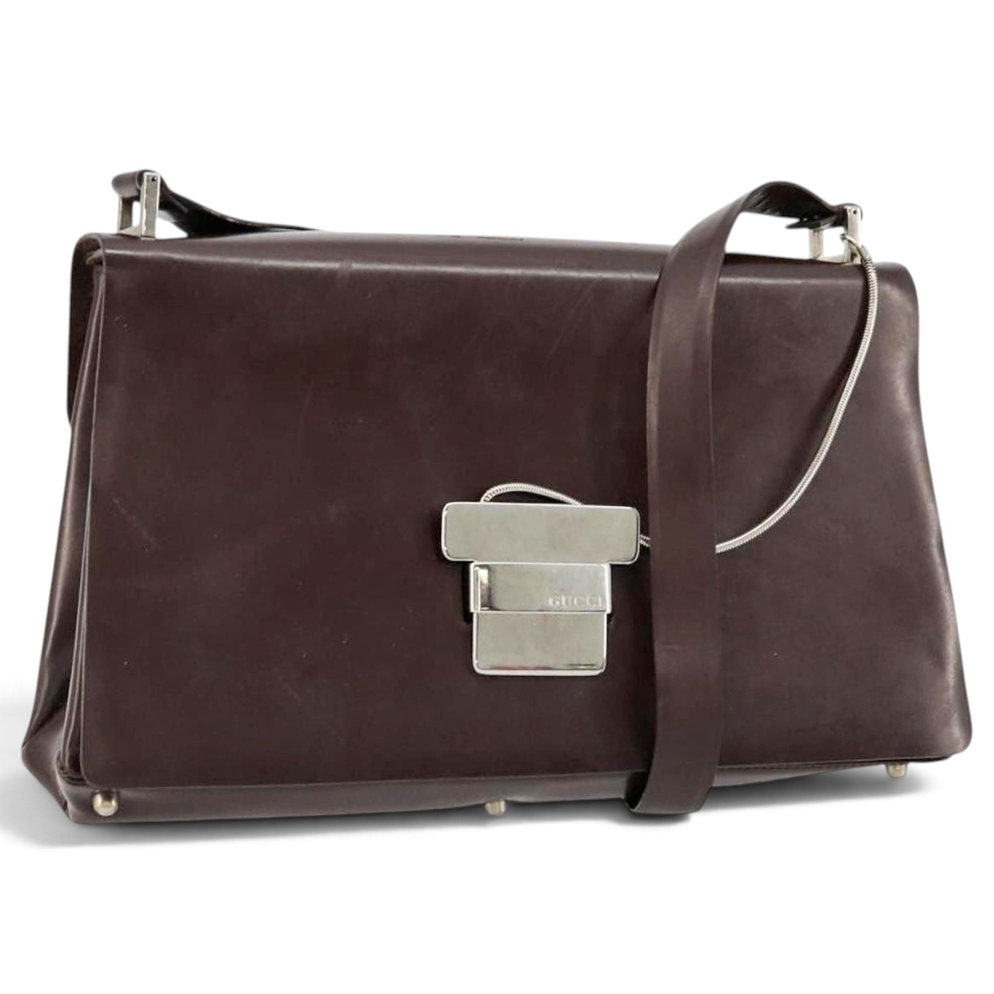 Patent leather handbag