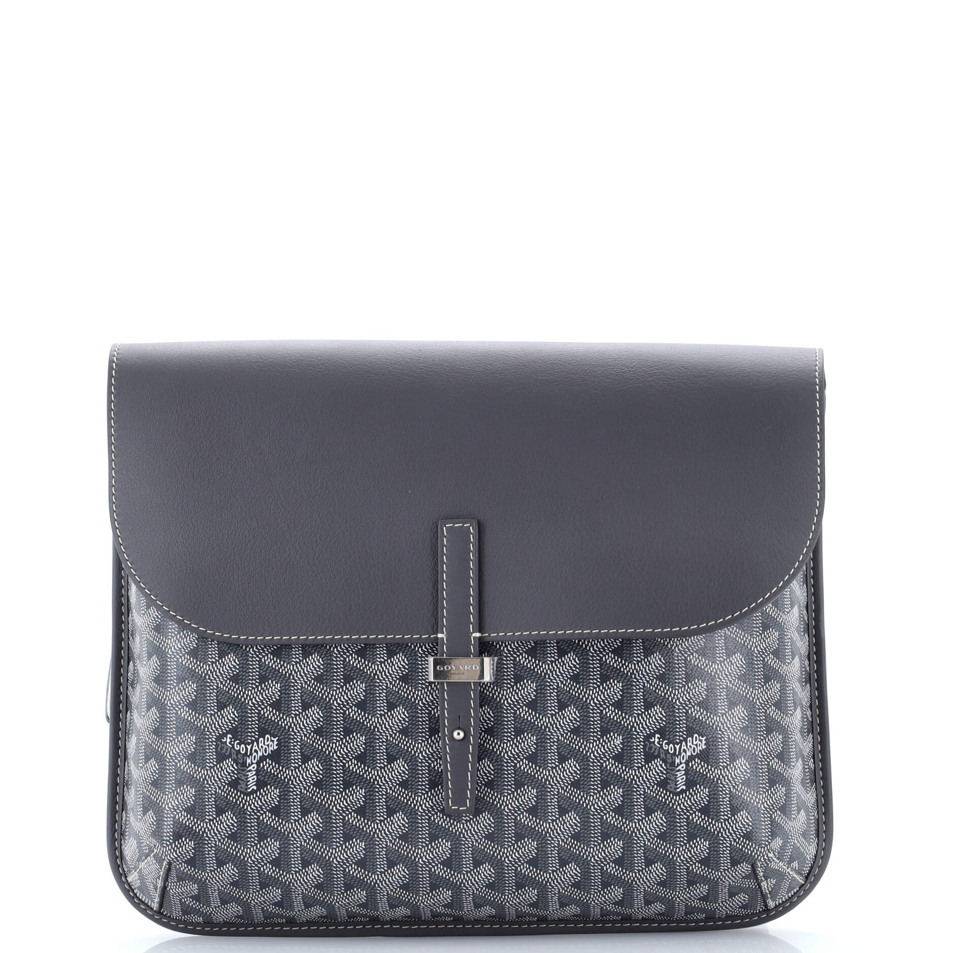 Goyard Coursier Messenger Bag Coated Canvas and Leather