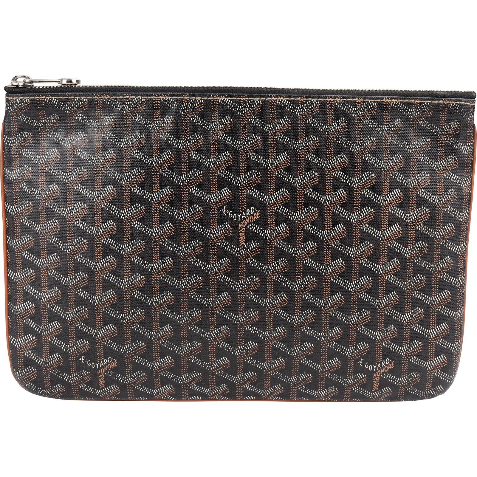 Sénat leather clutch bag