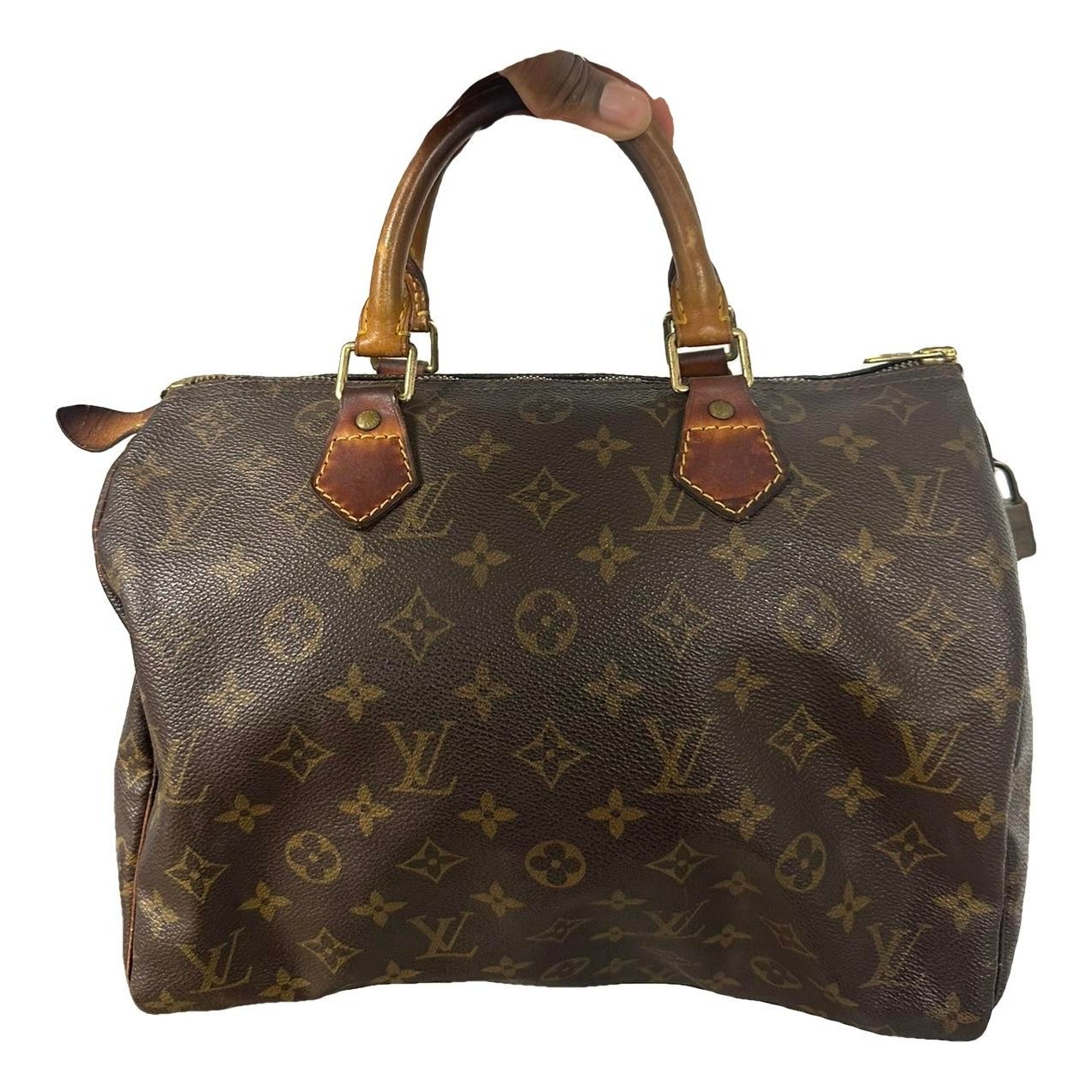 Speedy leather handbag