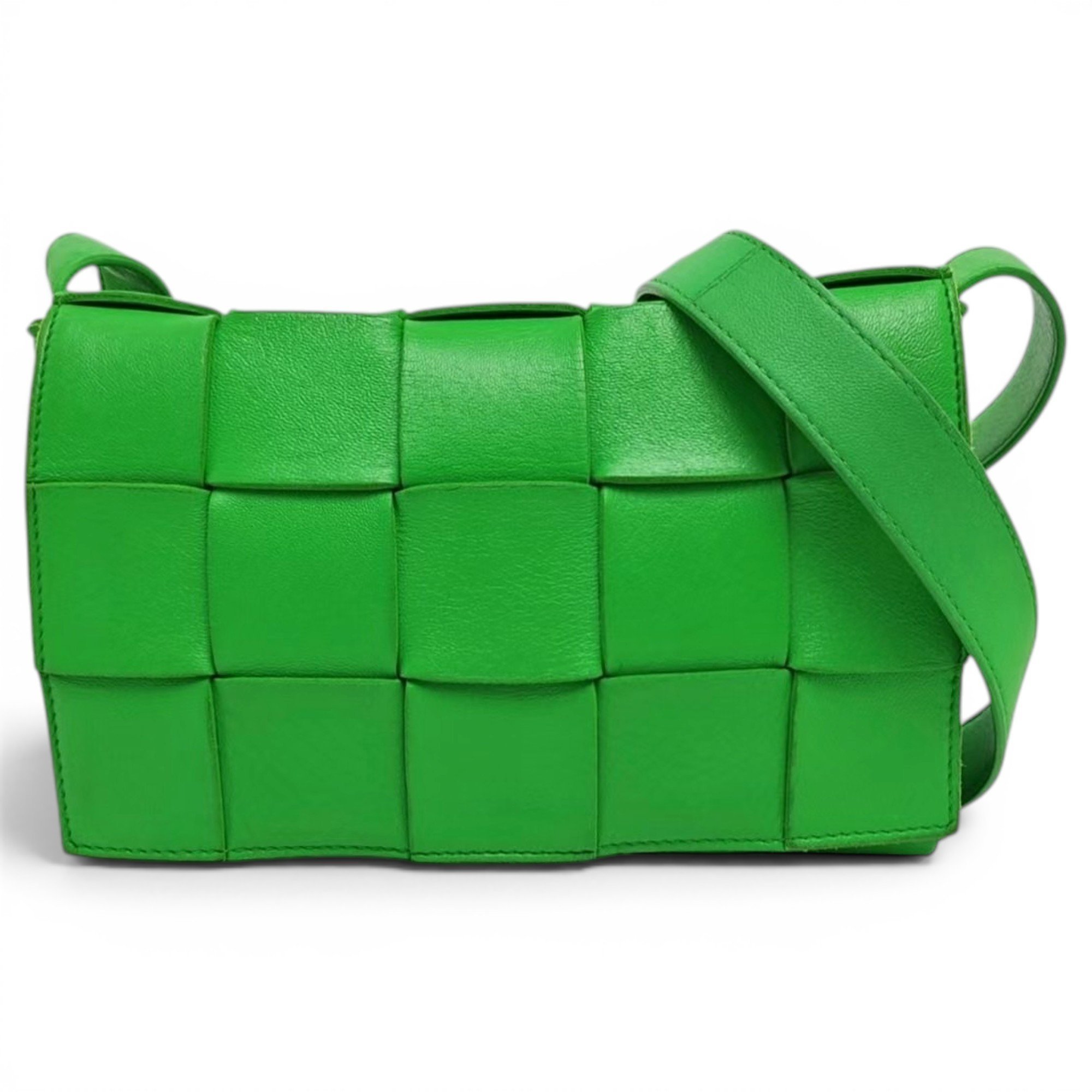 Cassette leather handbag