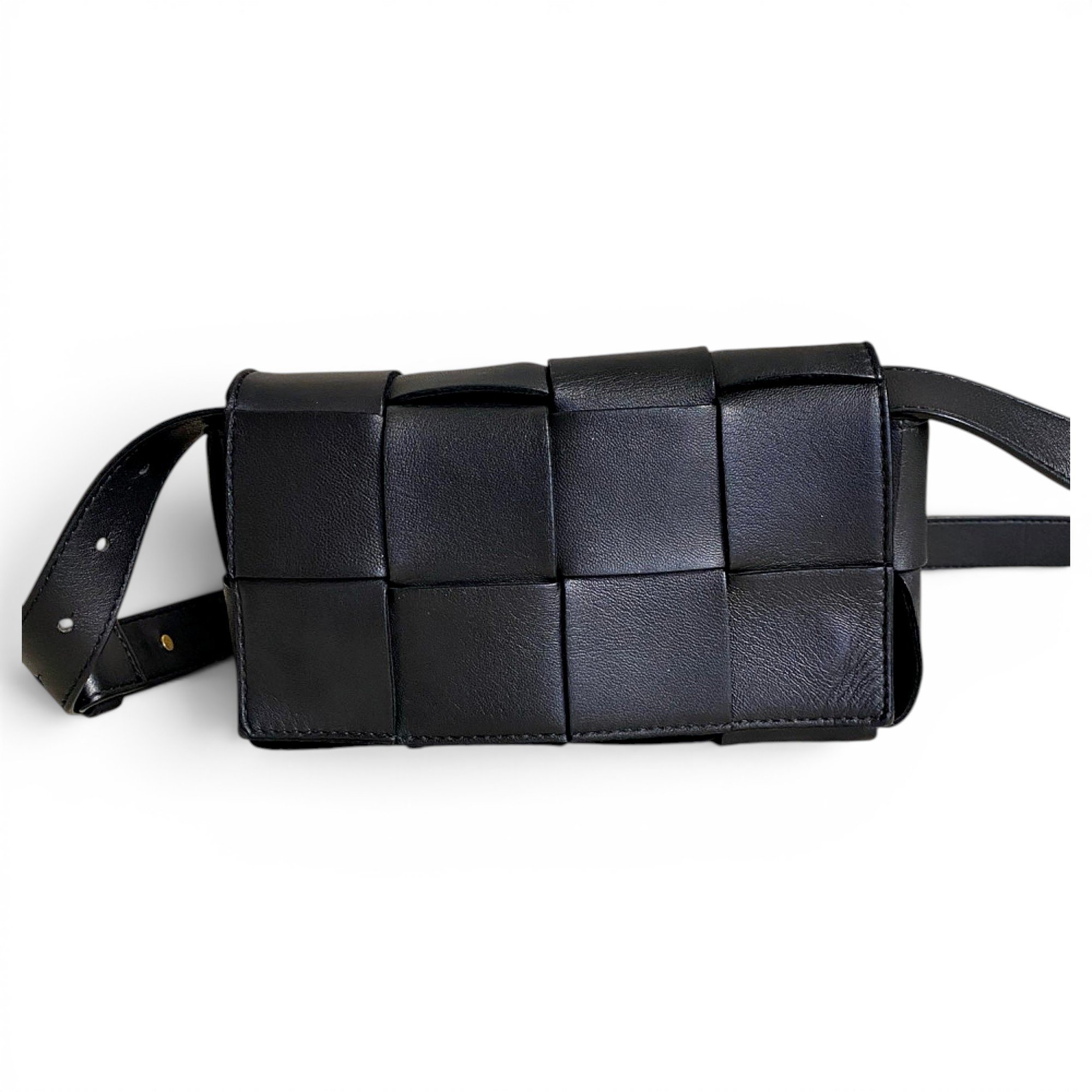 Cassette leather crossbody bag