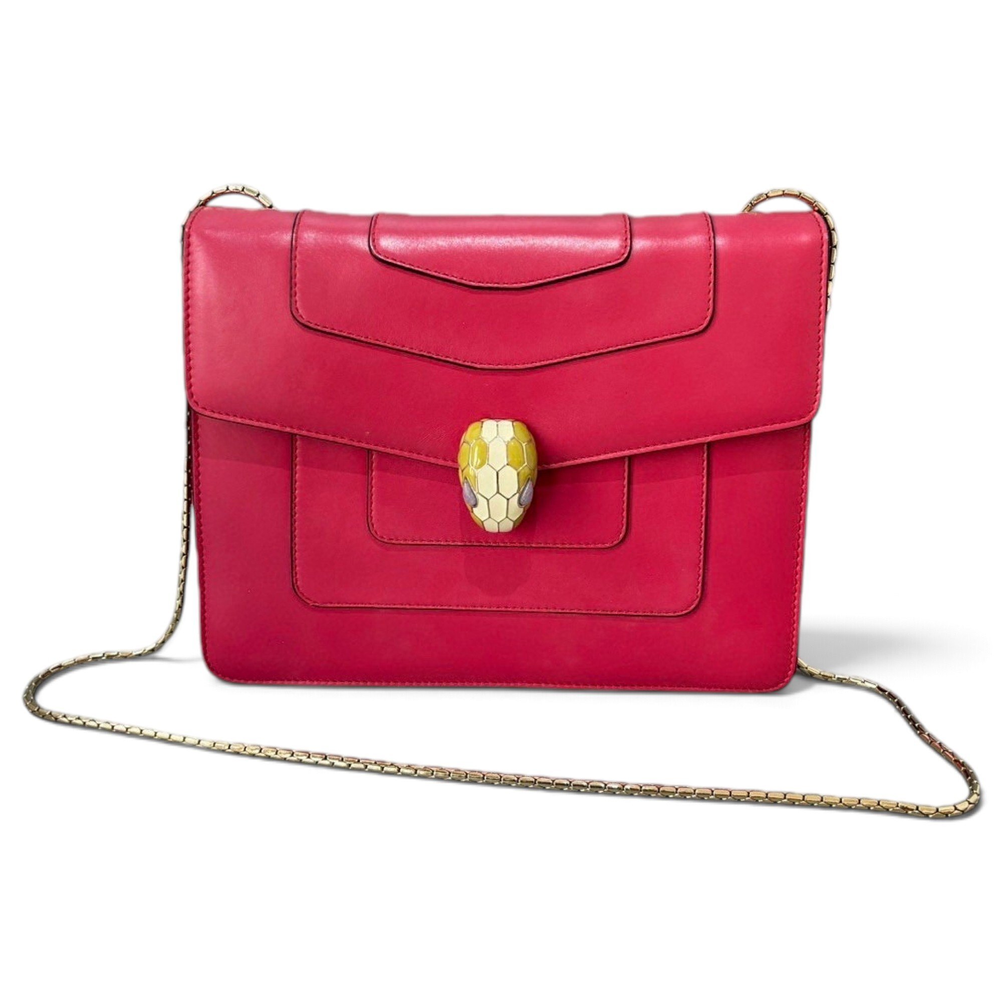 Serpenti leather handbag