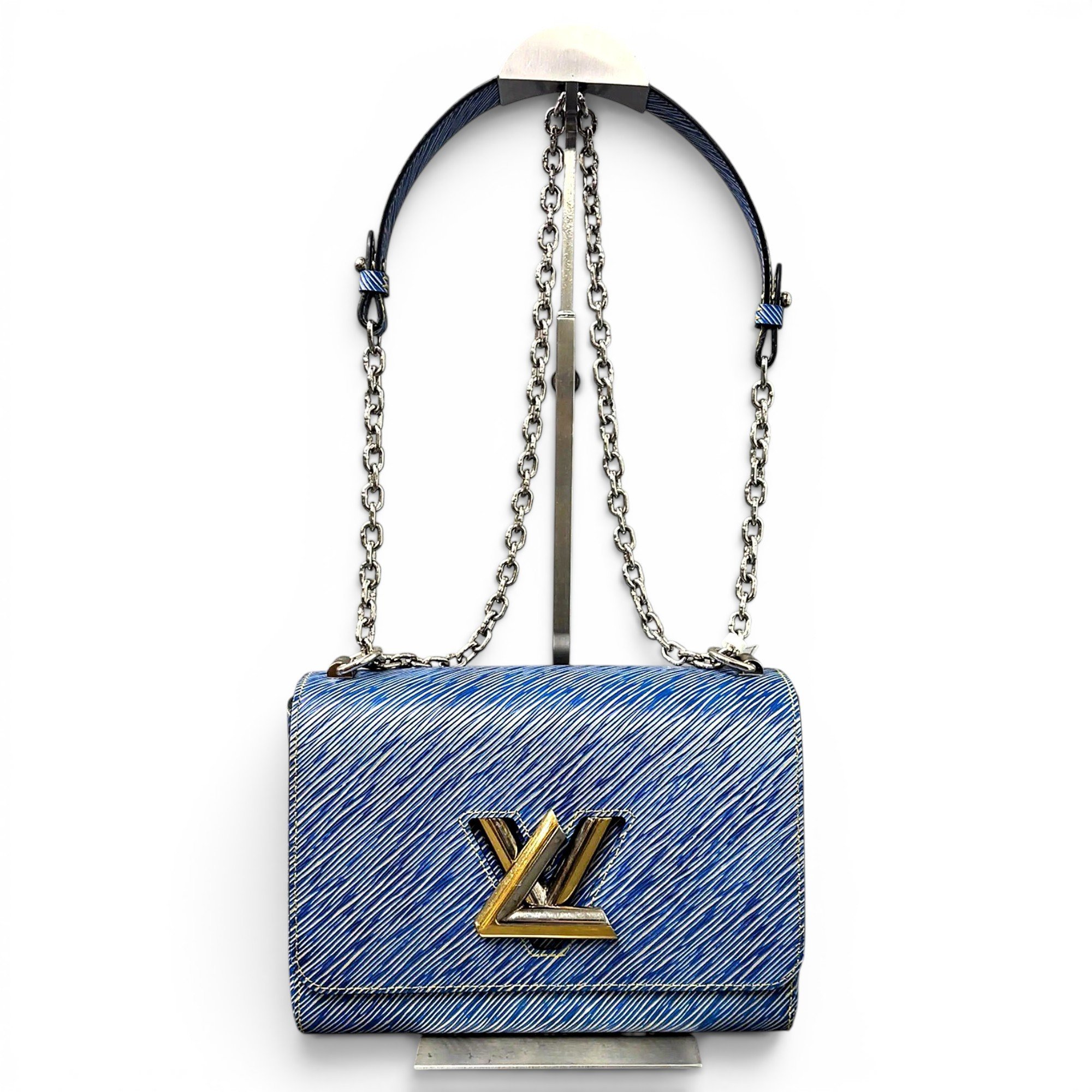 Twist leather crossbody bag