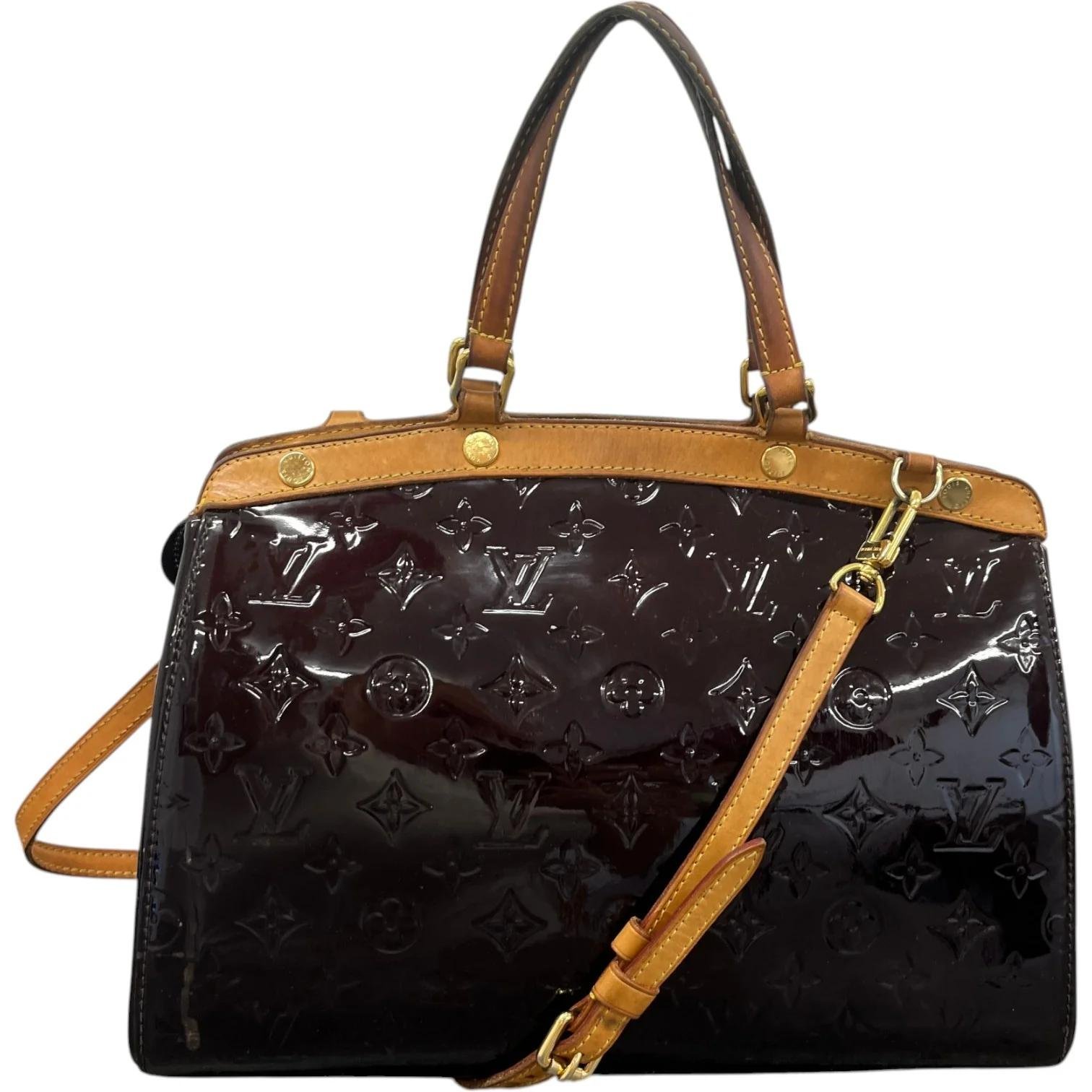 Patent leather handbag