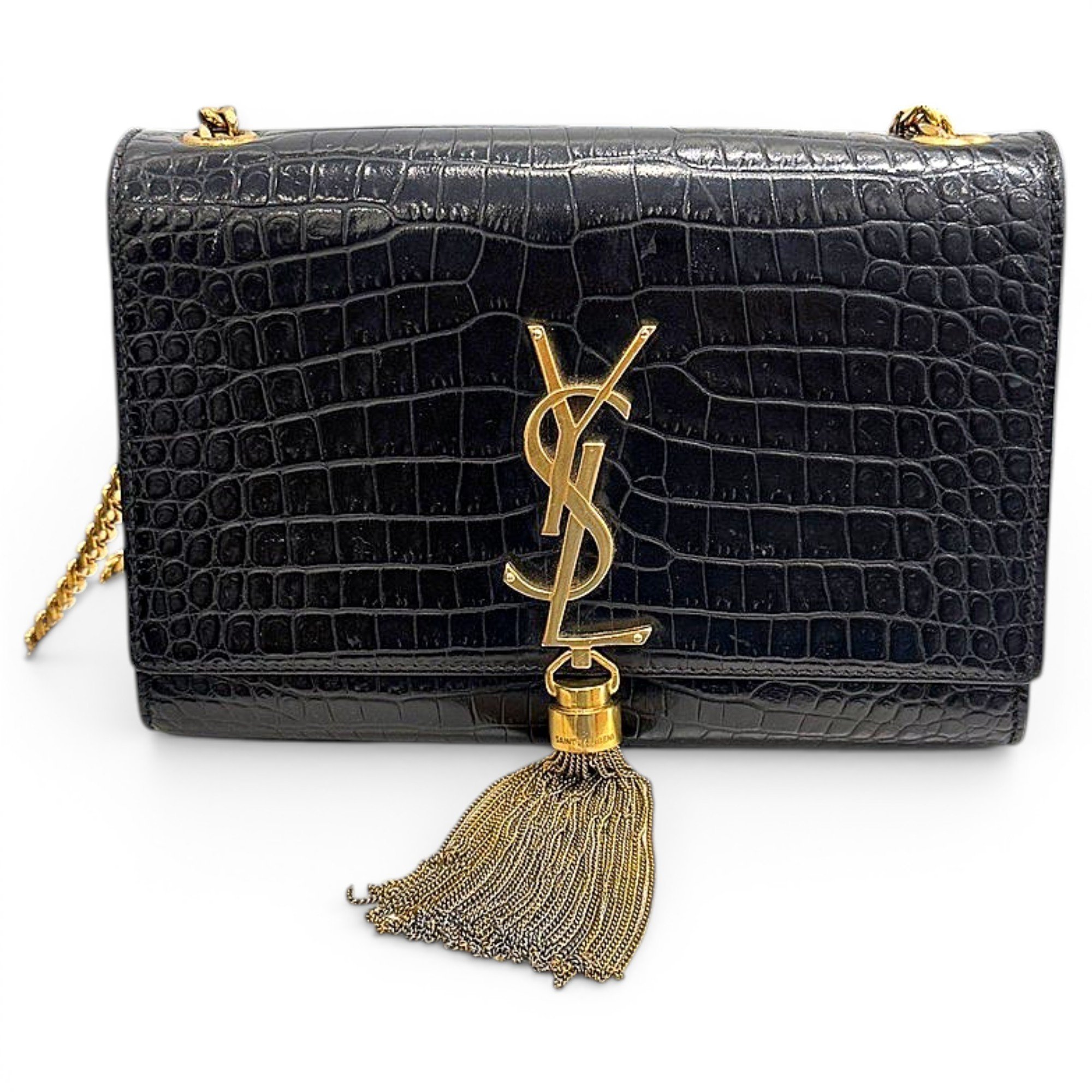 Pompom Kate leather handbag