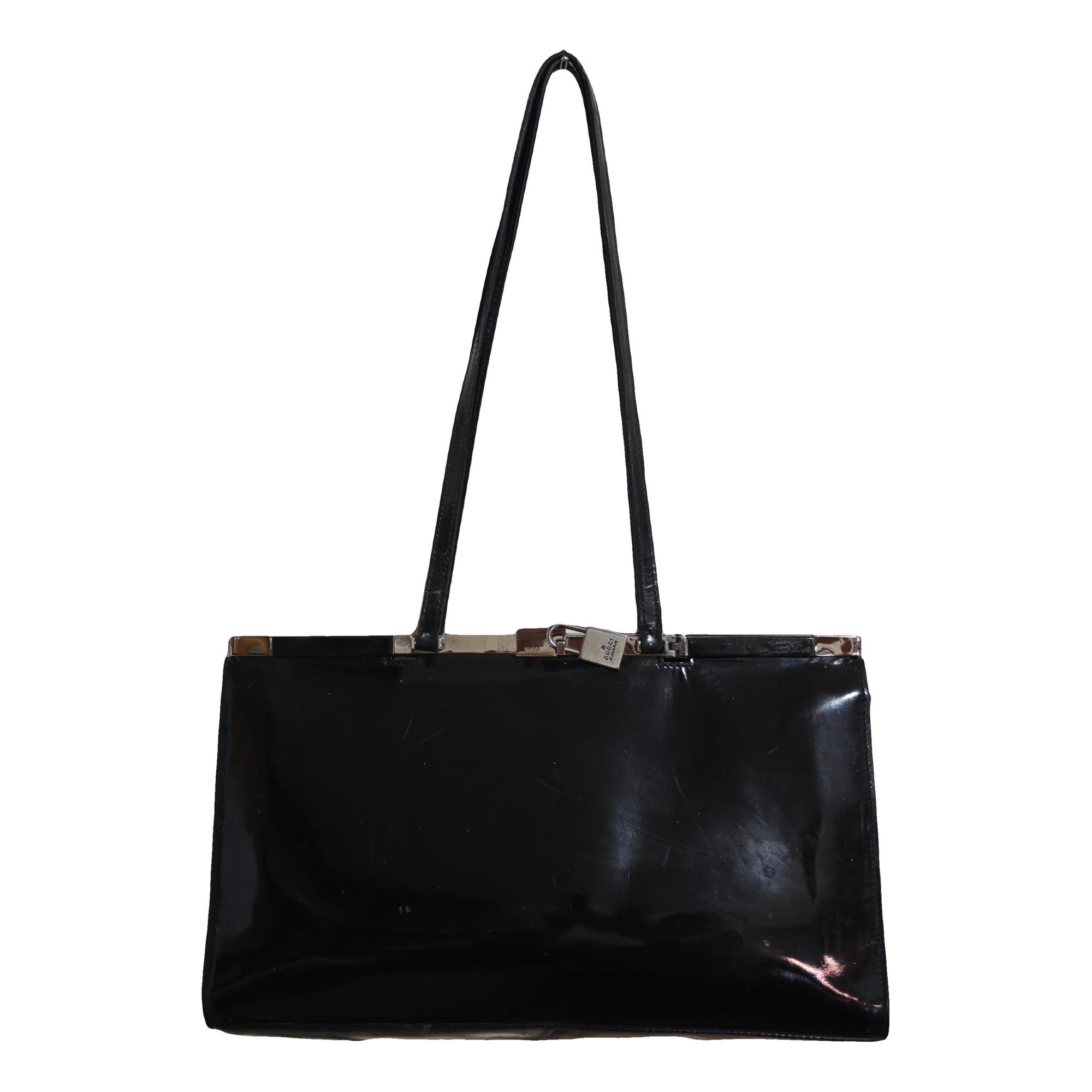 Lady Lock patent leather handbag
