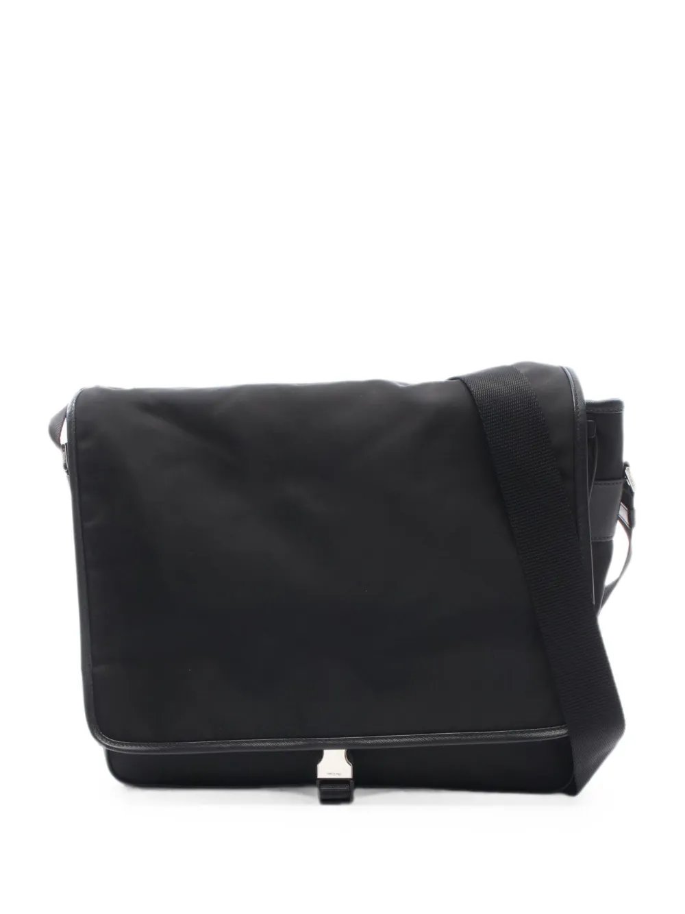 2010s leather-trim messenger bag