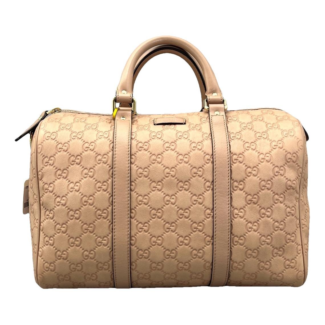 Boston leather tote