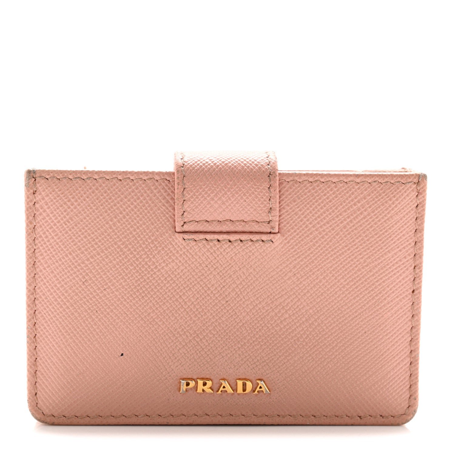 Prada Prada Saffiano Metal Gusseted Card Holder Orchidea