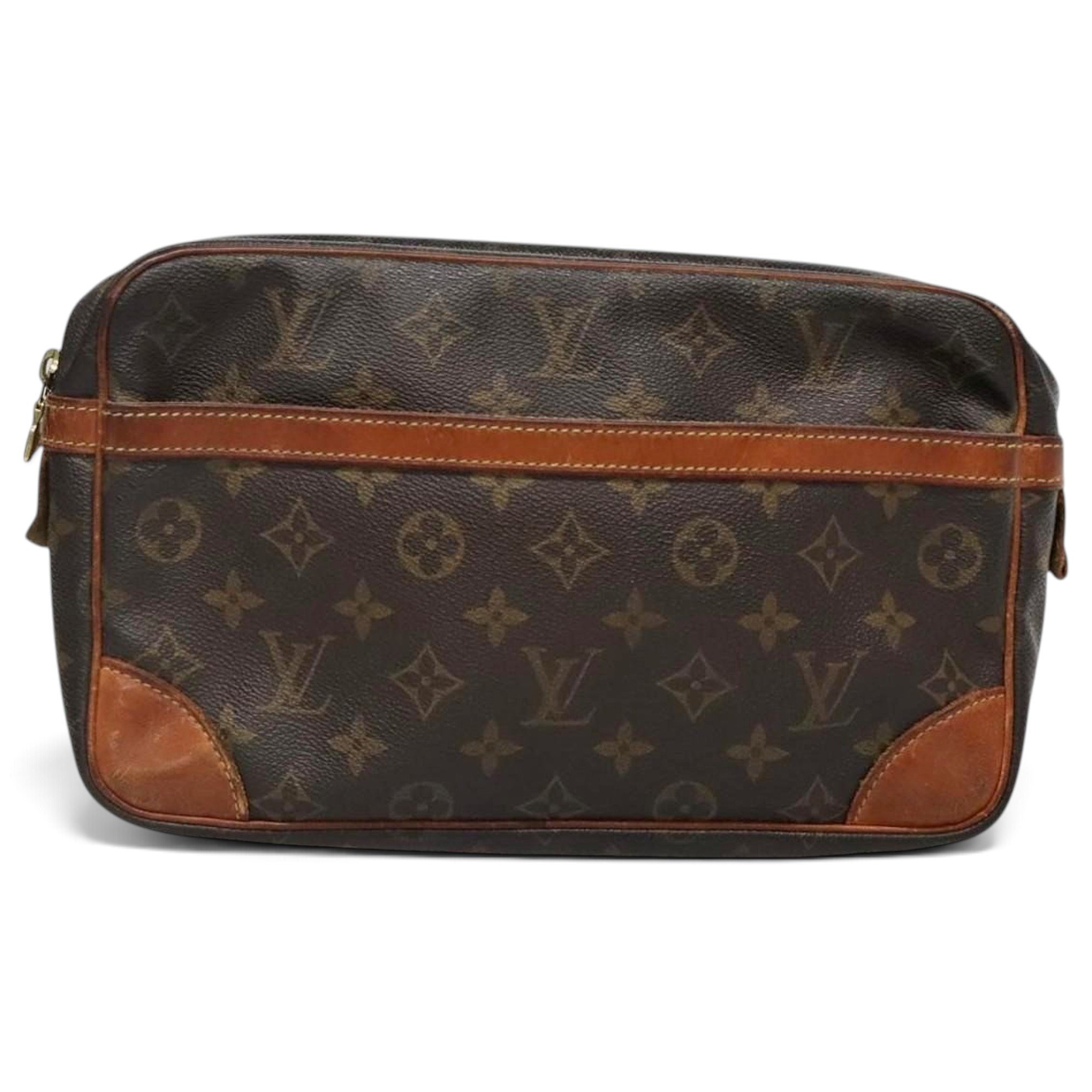 Leather clutch bag