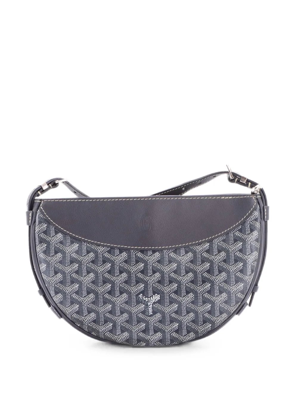 Hirondelle Coated Canvas and Leather shoulder bag