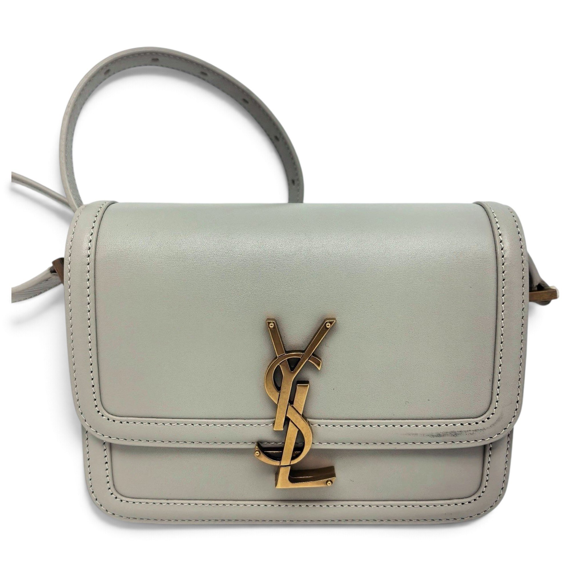 Solférino leather handbag