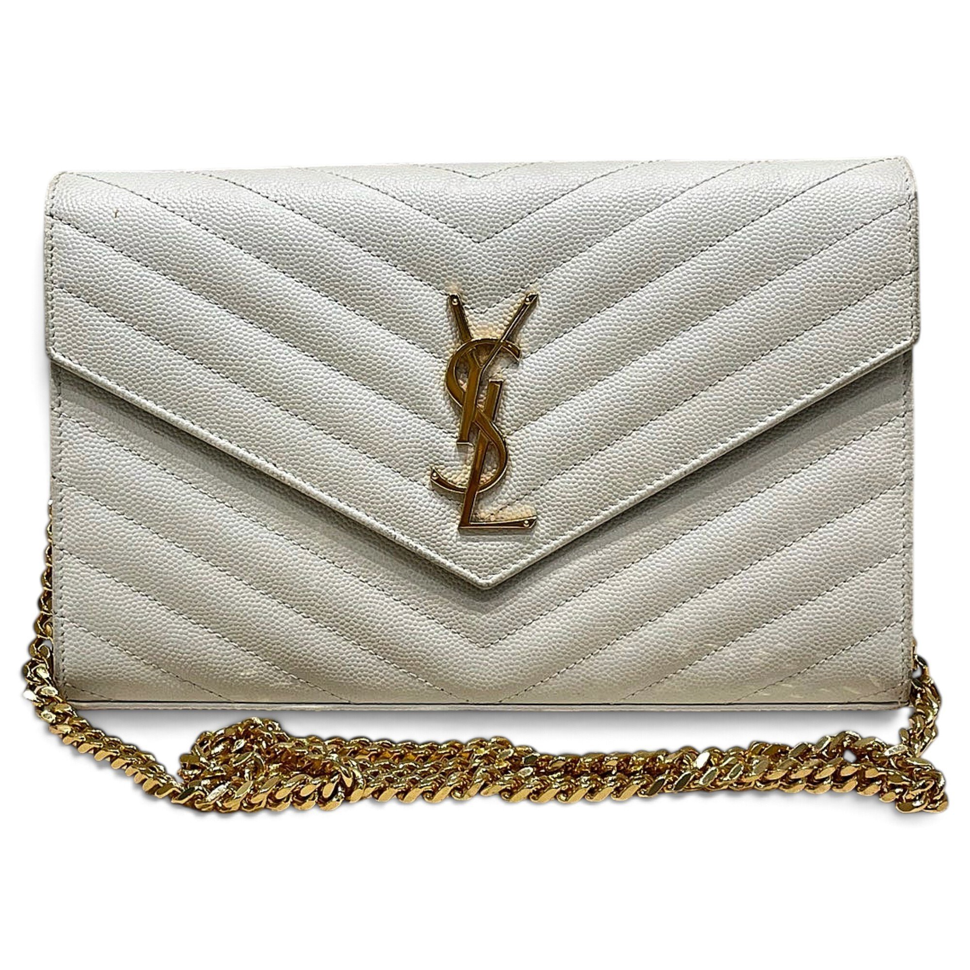 Envelope leather handbag