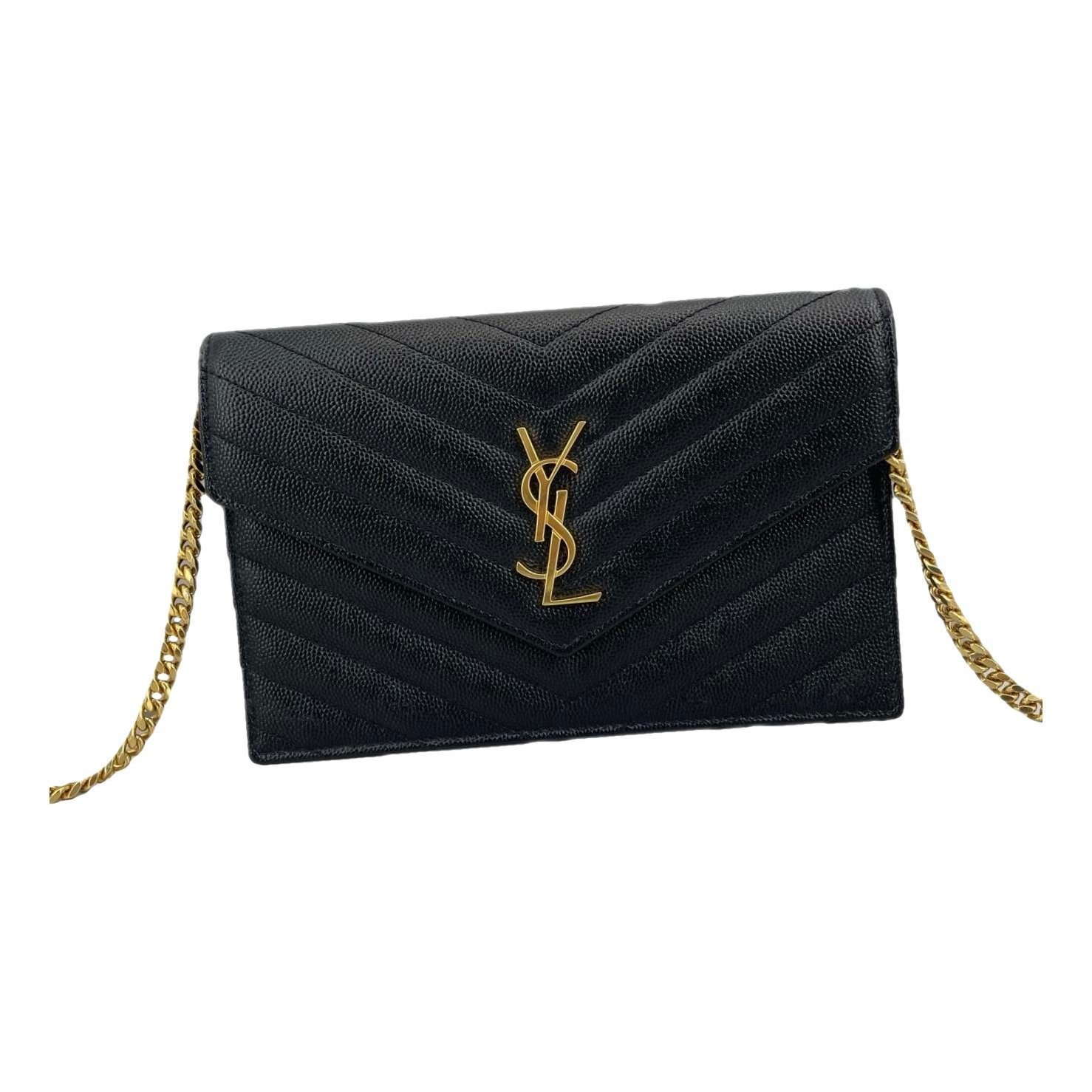 Portefeuille enveloppe leather handbag