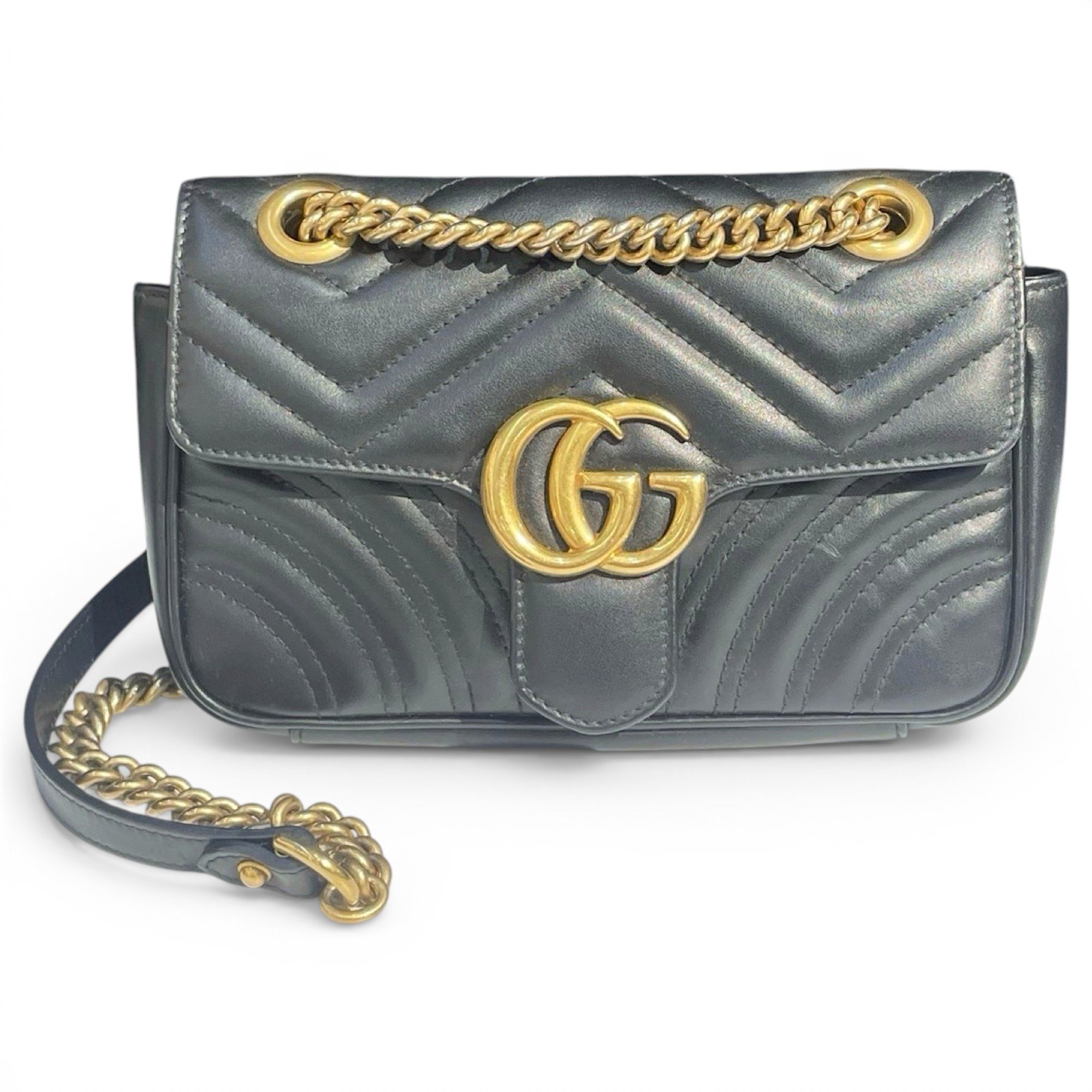 GG Marmont Flap leather handbag