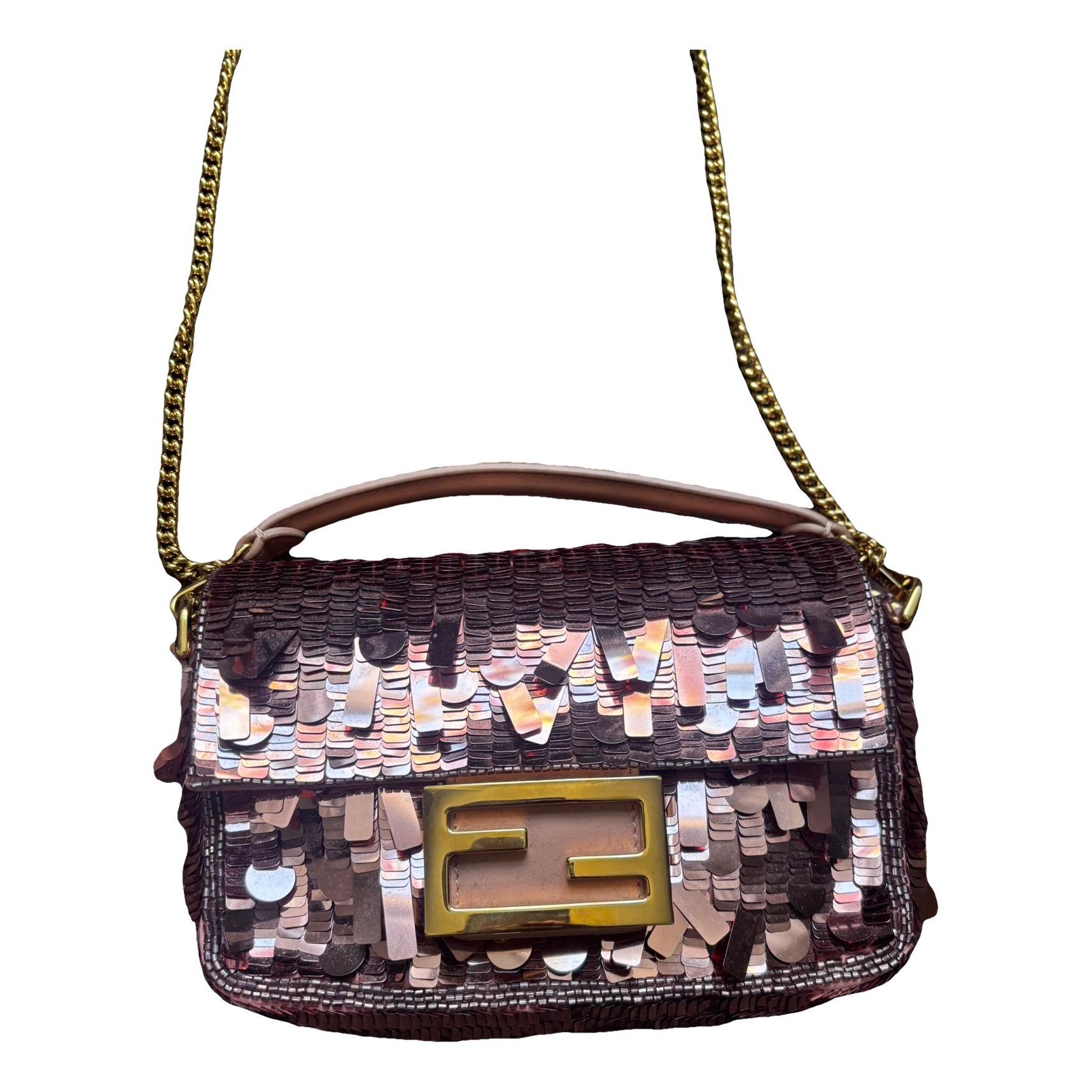 Baguette glitter handbag