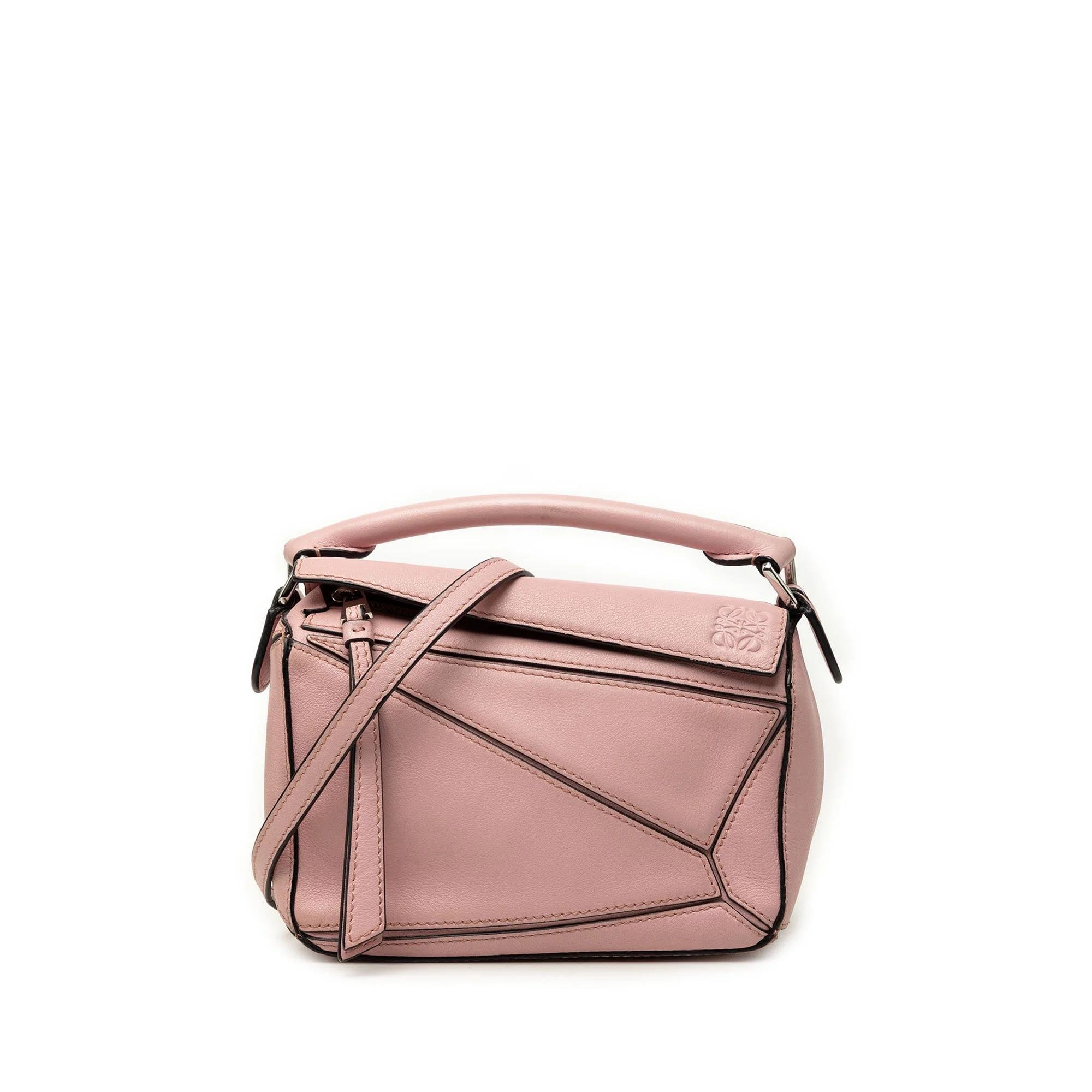 Puzzle pony-style calfskin satchel