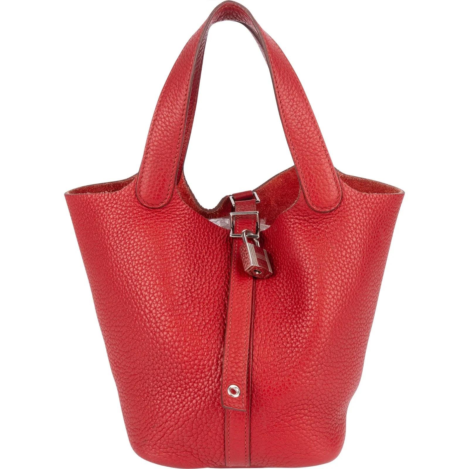 Picotin leather handbag