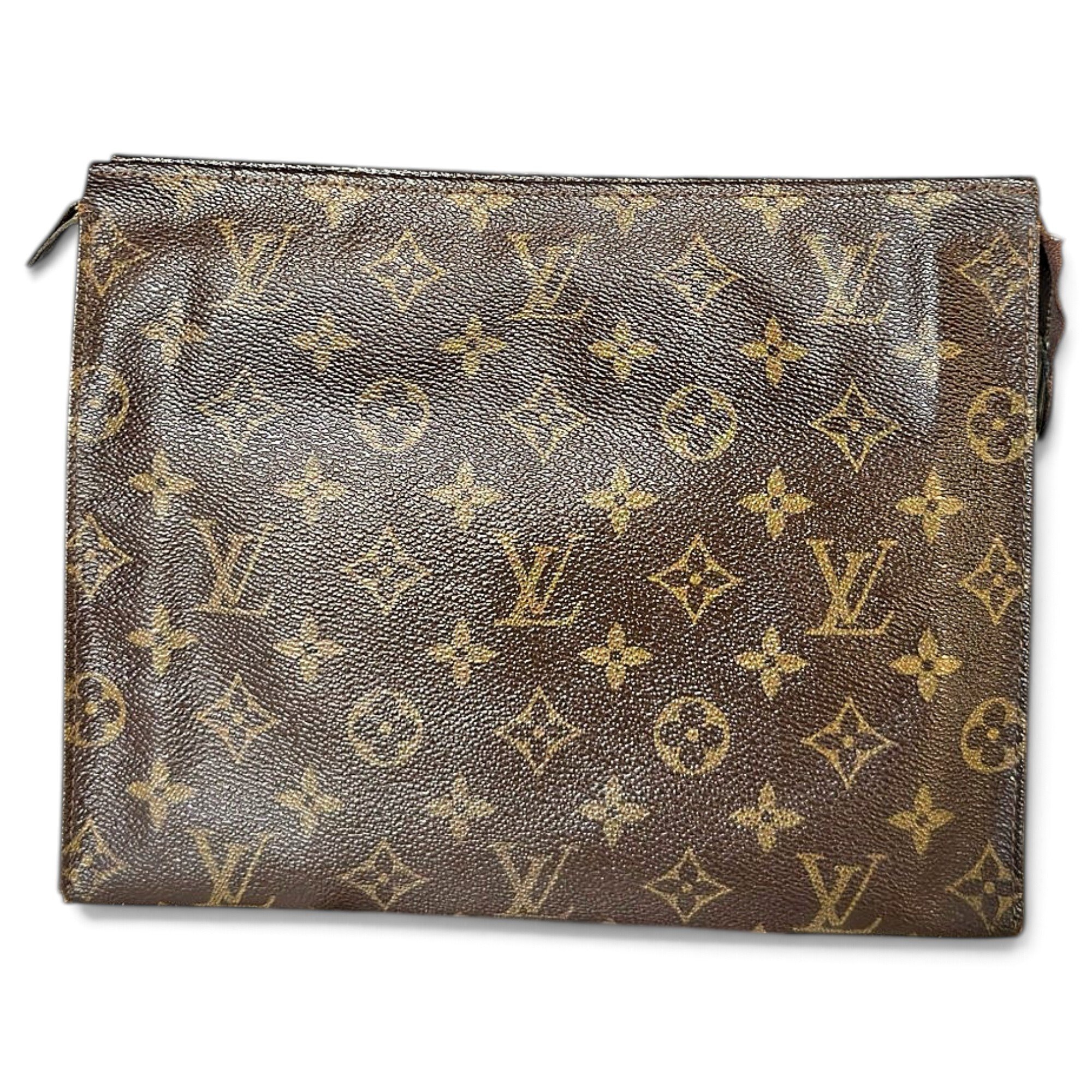 Leather clutch bag