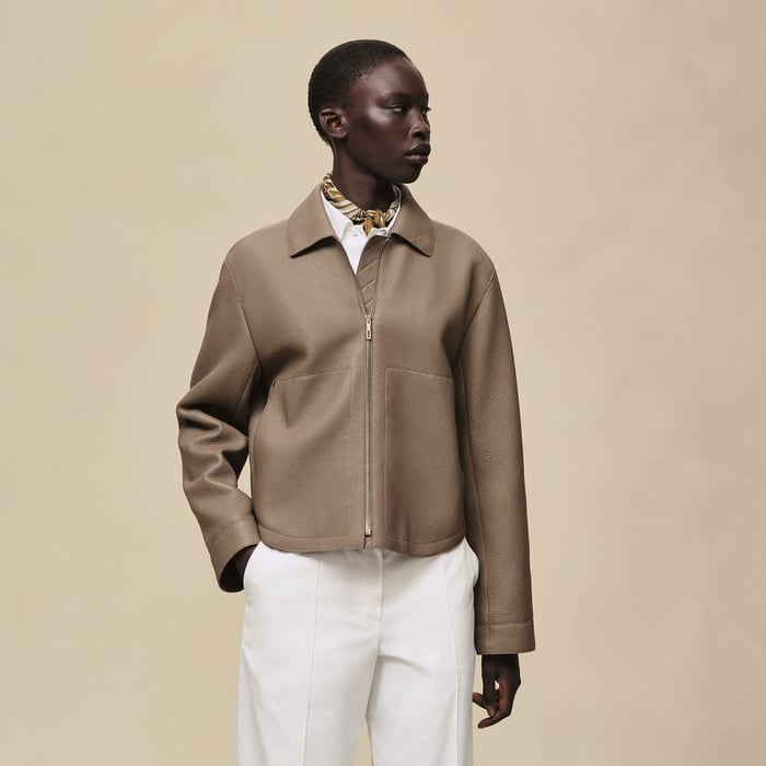 Washed Deerskin Jacket