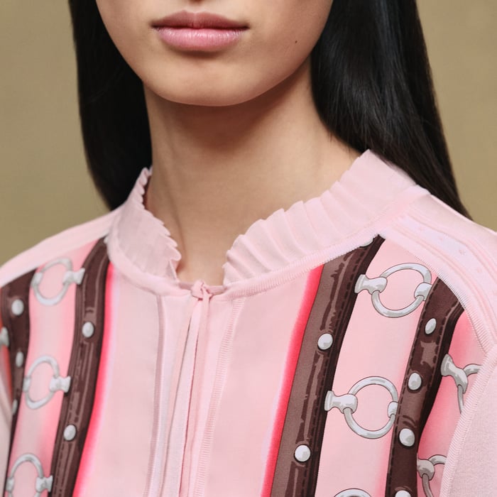 Rose Grenade "Aux Champs Remix" Buttoned Twillaine Blouse