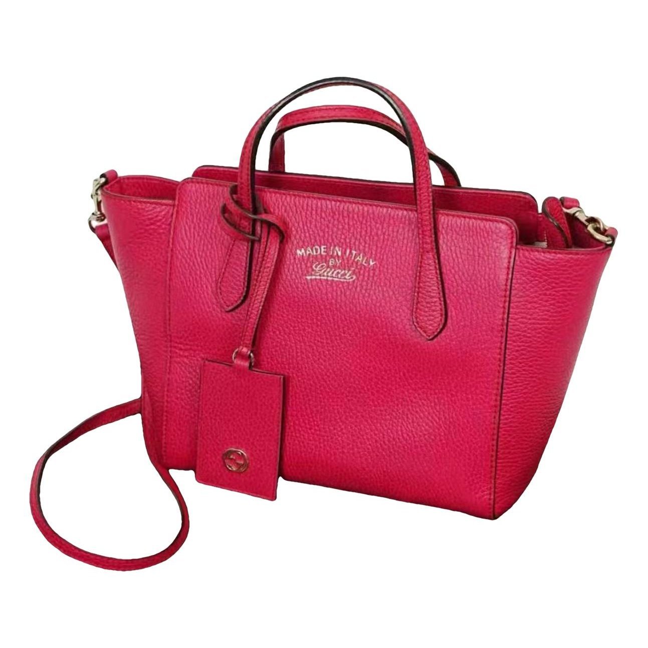 Swing leather tote