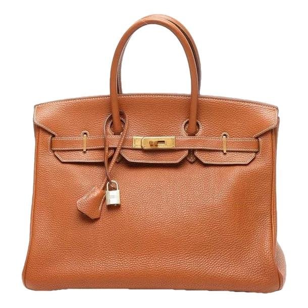 Birkin 35 leather handbag