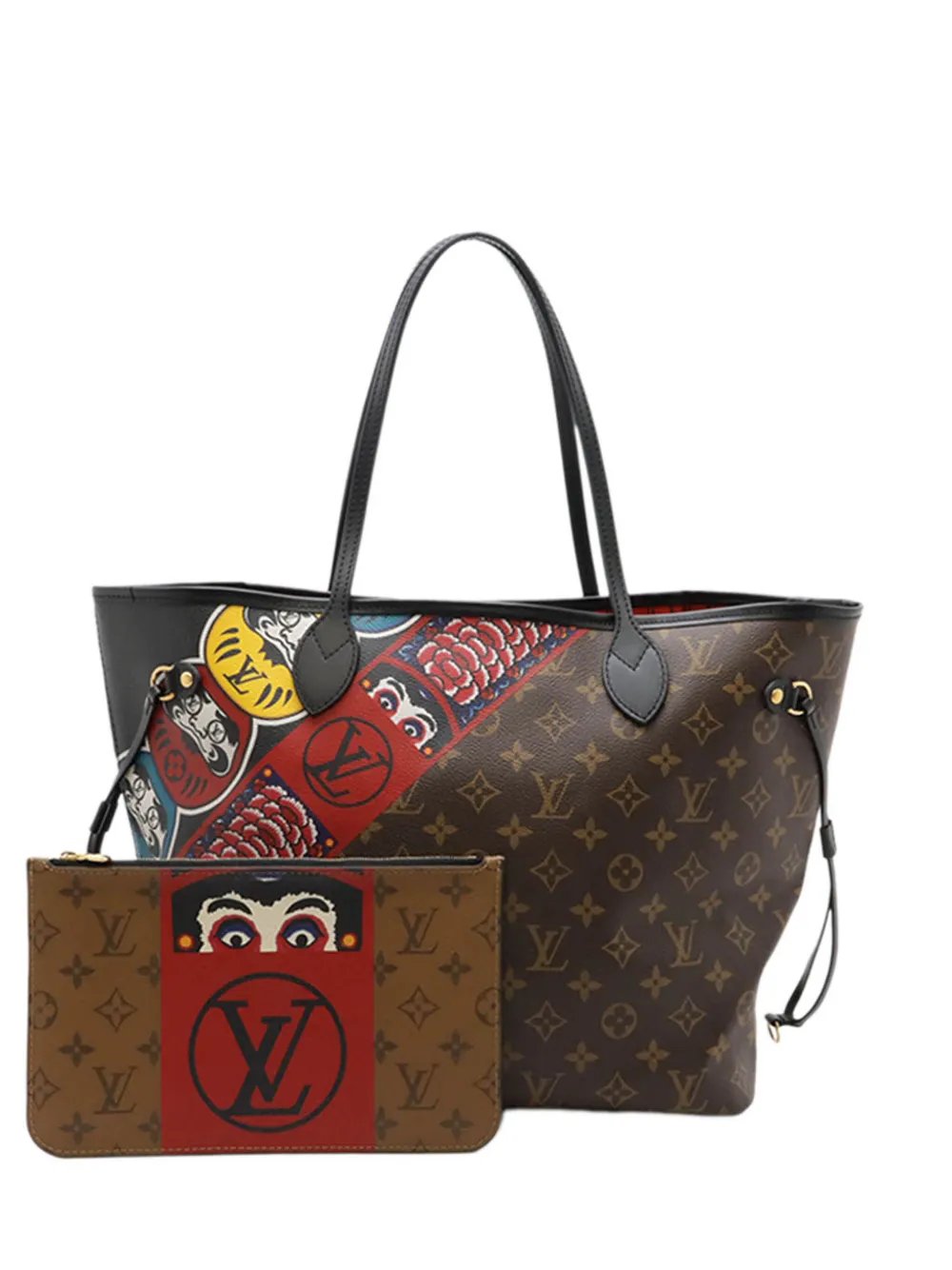 2017 Monogram Kabuki Neverfull MM tote bag