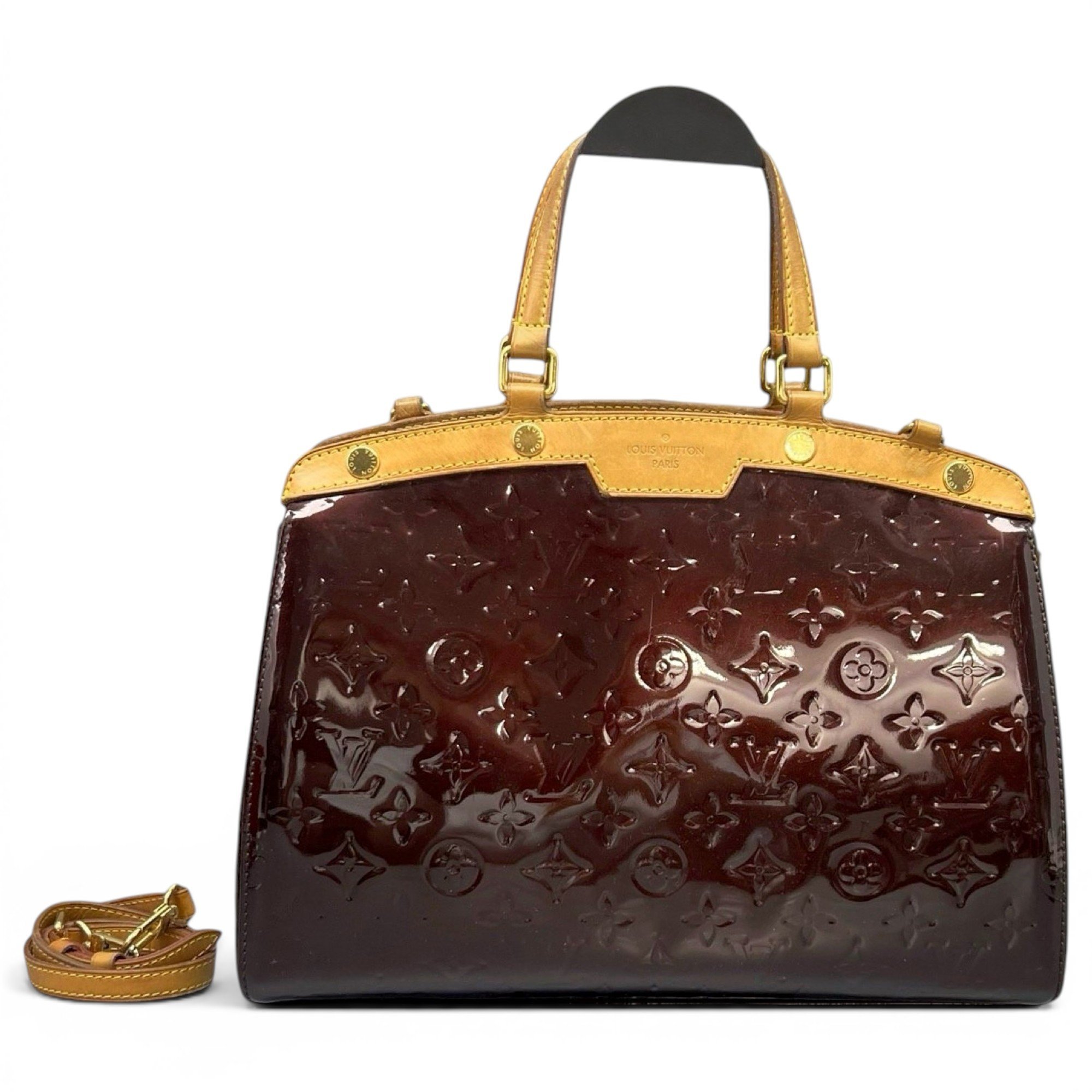 Bréa patent leather handbag