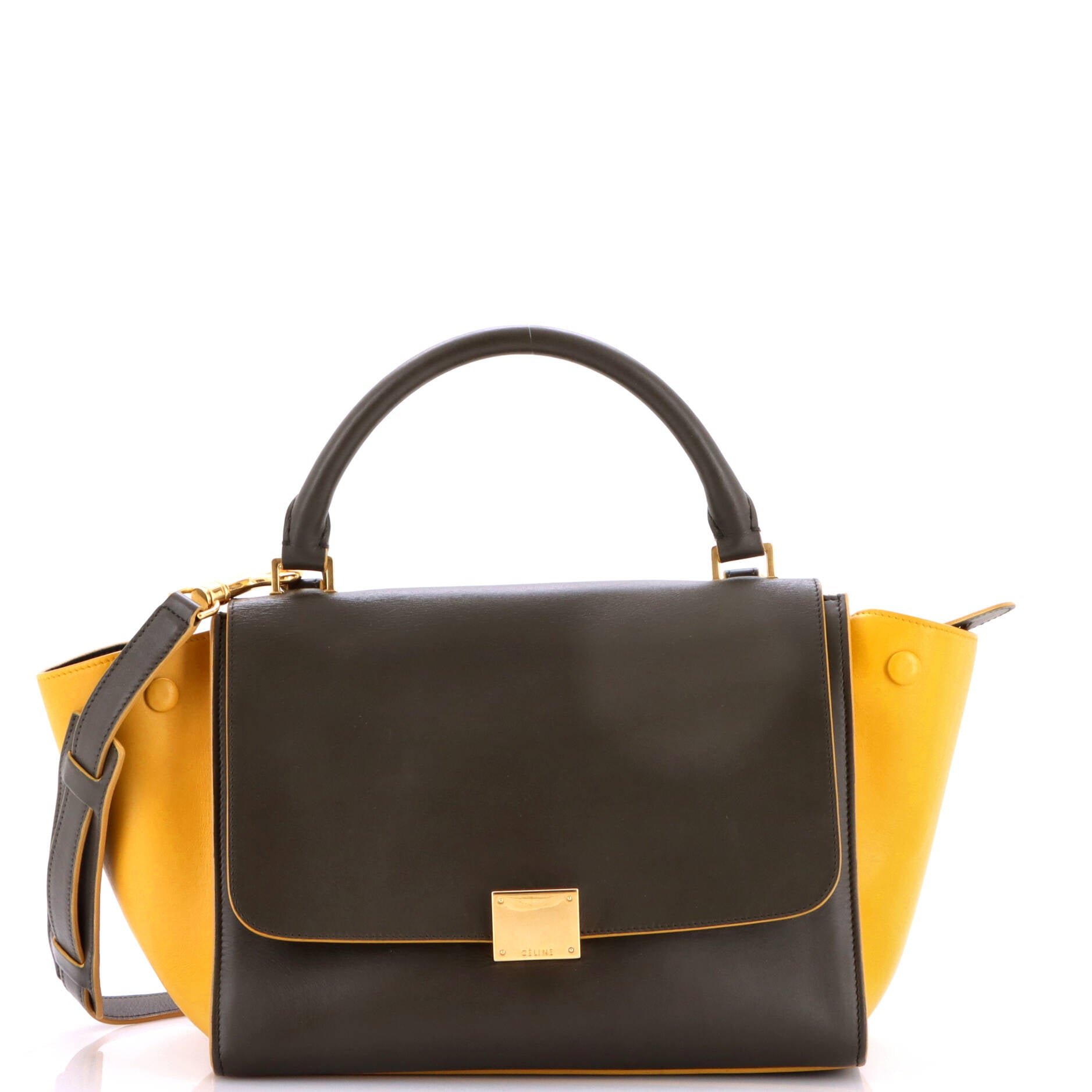 Tricolor Trapeze Bag Leather Small