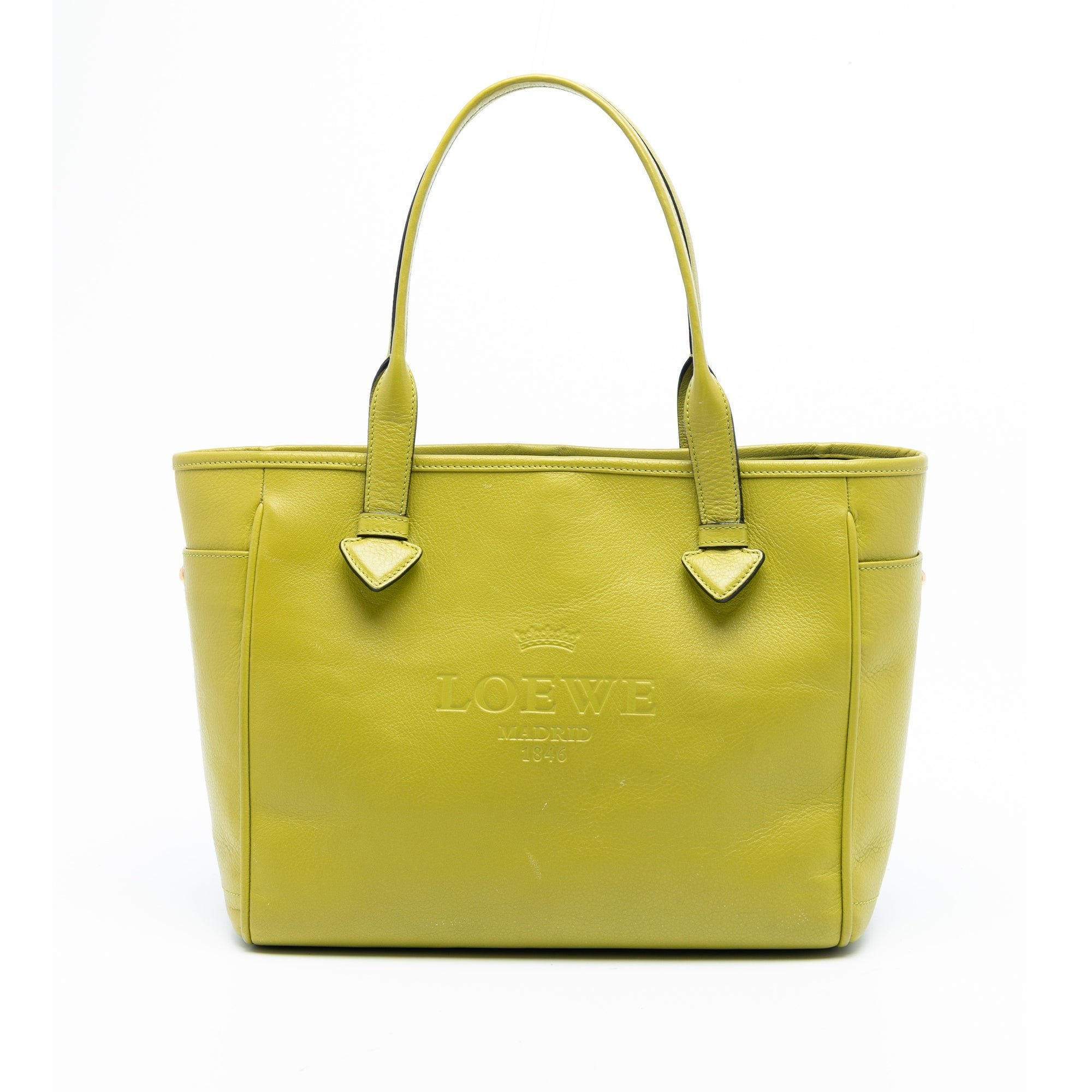 Leather tote
