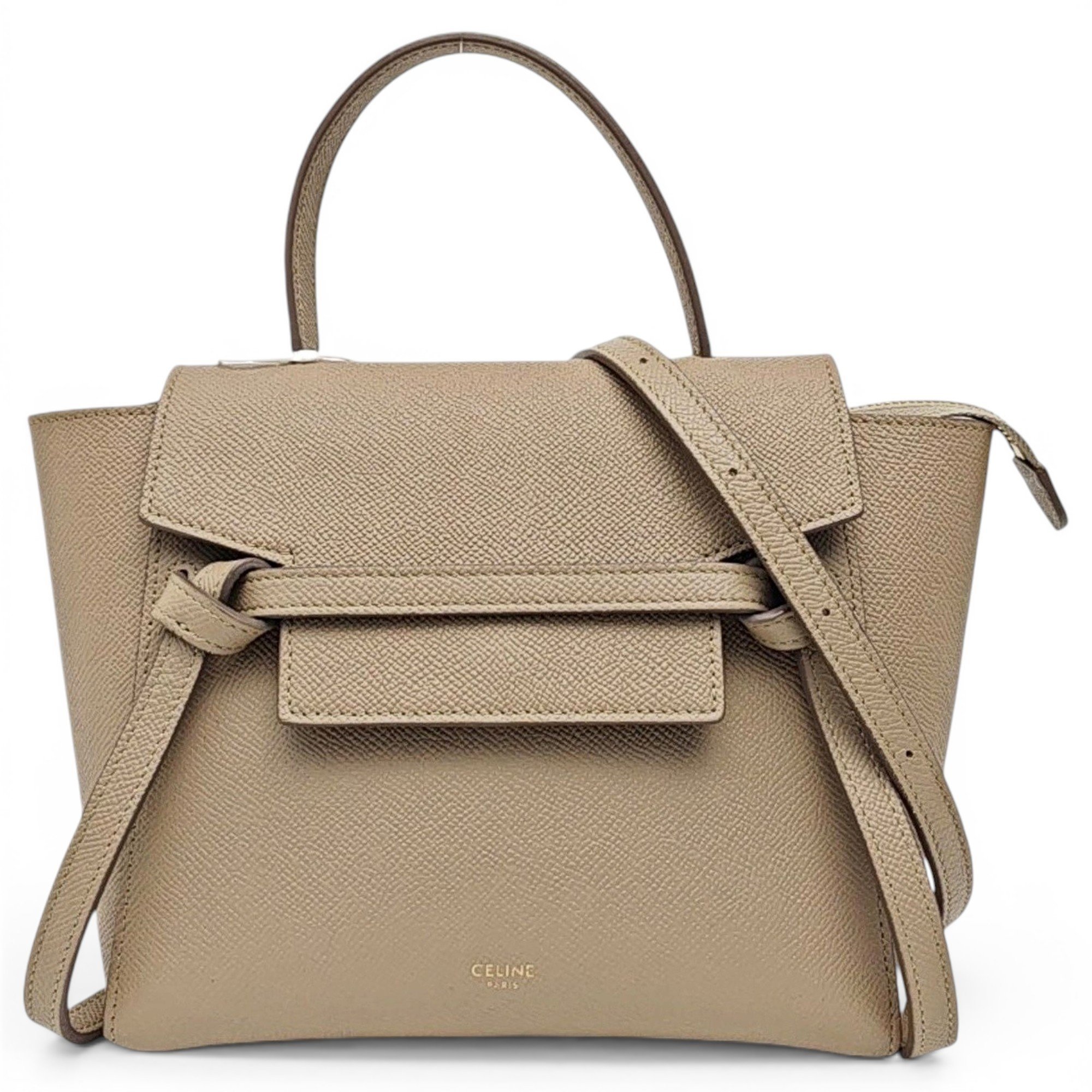 Belt leather handbag