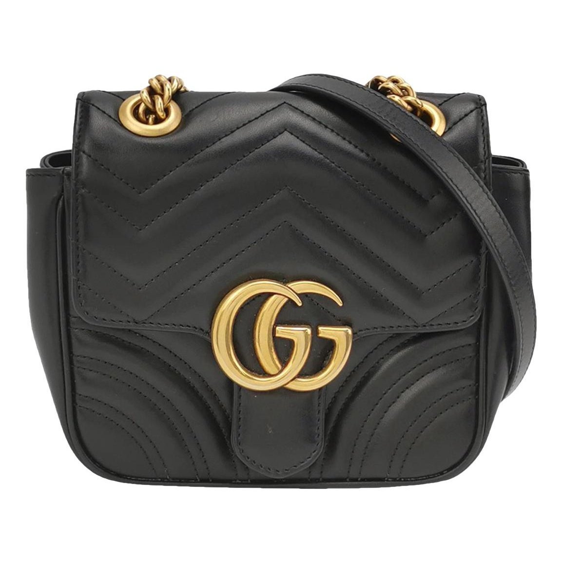 GG Marmont Flap leather handbag