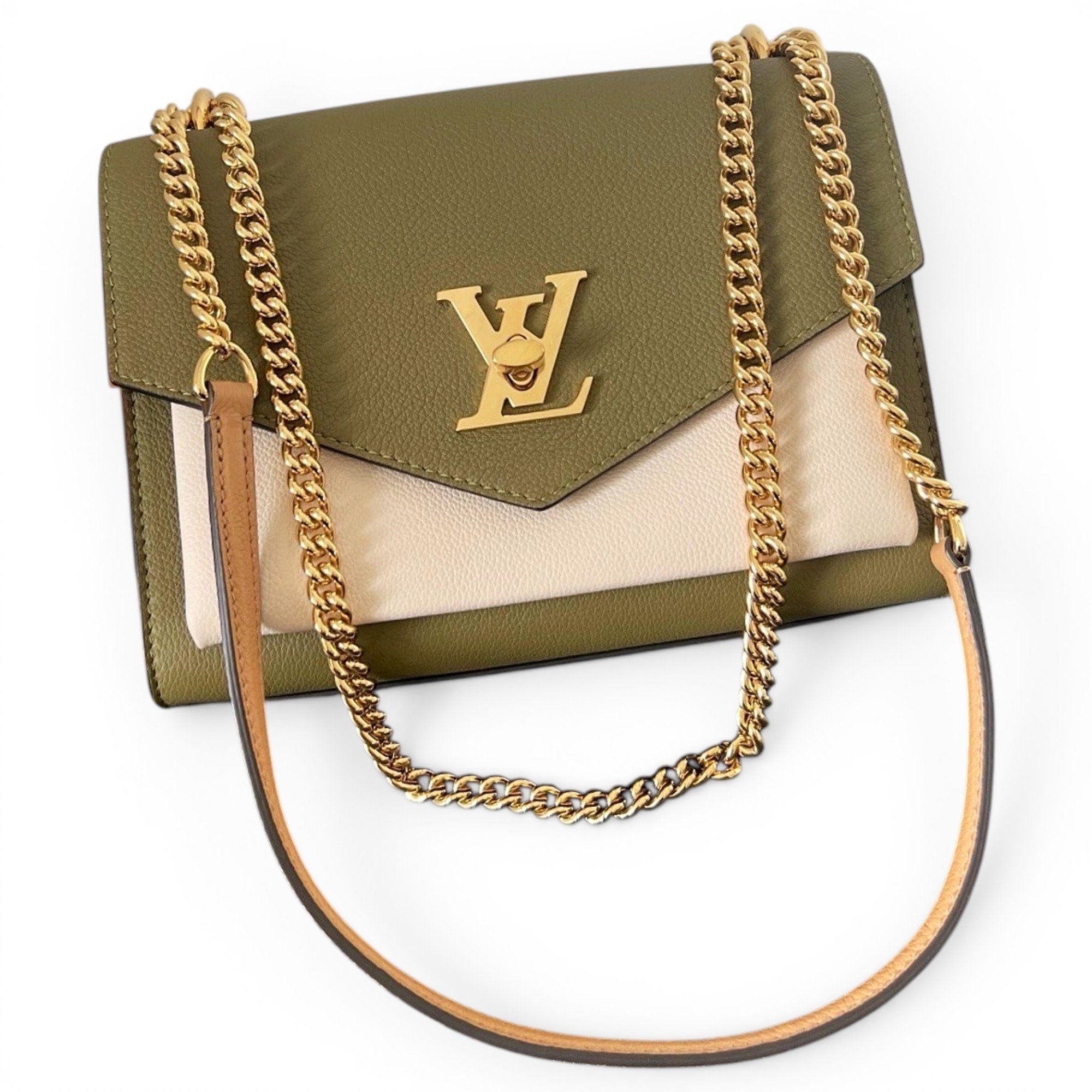 Louis Vuitton Mylockme leather handbag