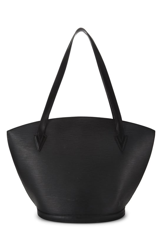 Black Epi St Jacques Shopping Tote