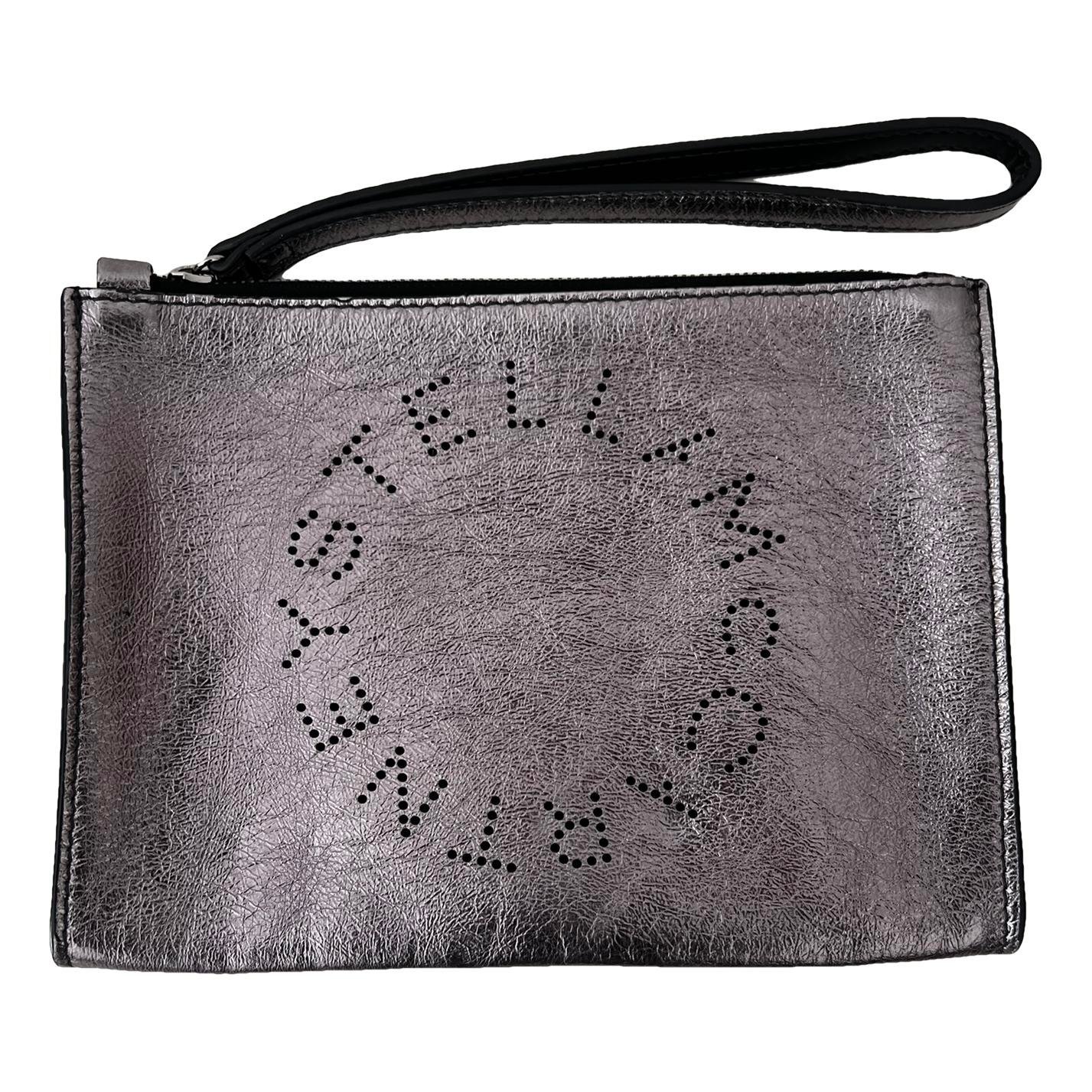 Vegan leather clutch bag