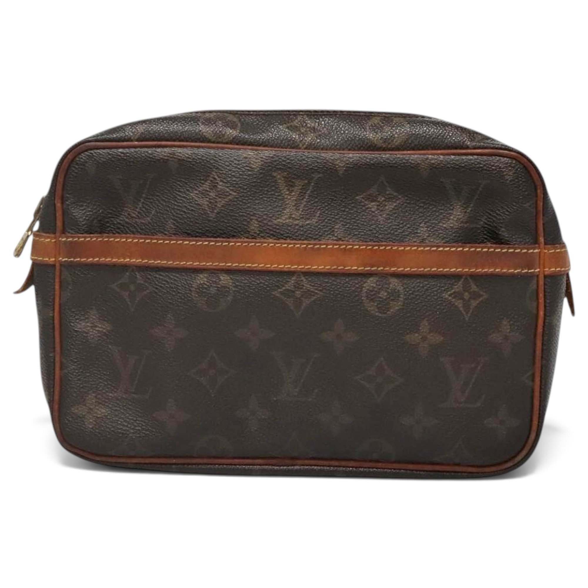 Leather clutch bag