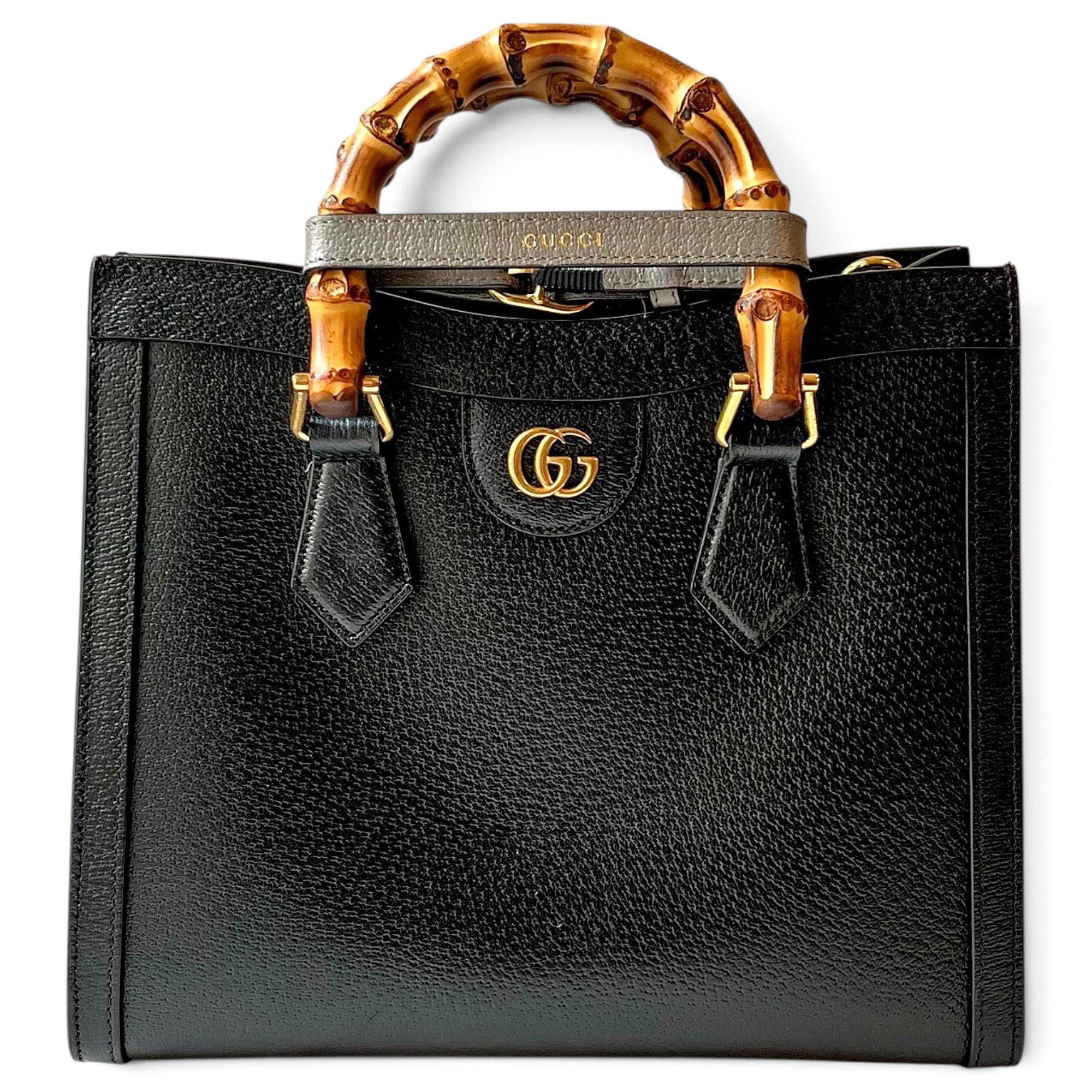 Diana Bamboo leather handbag