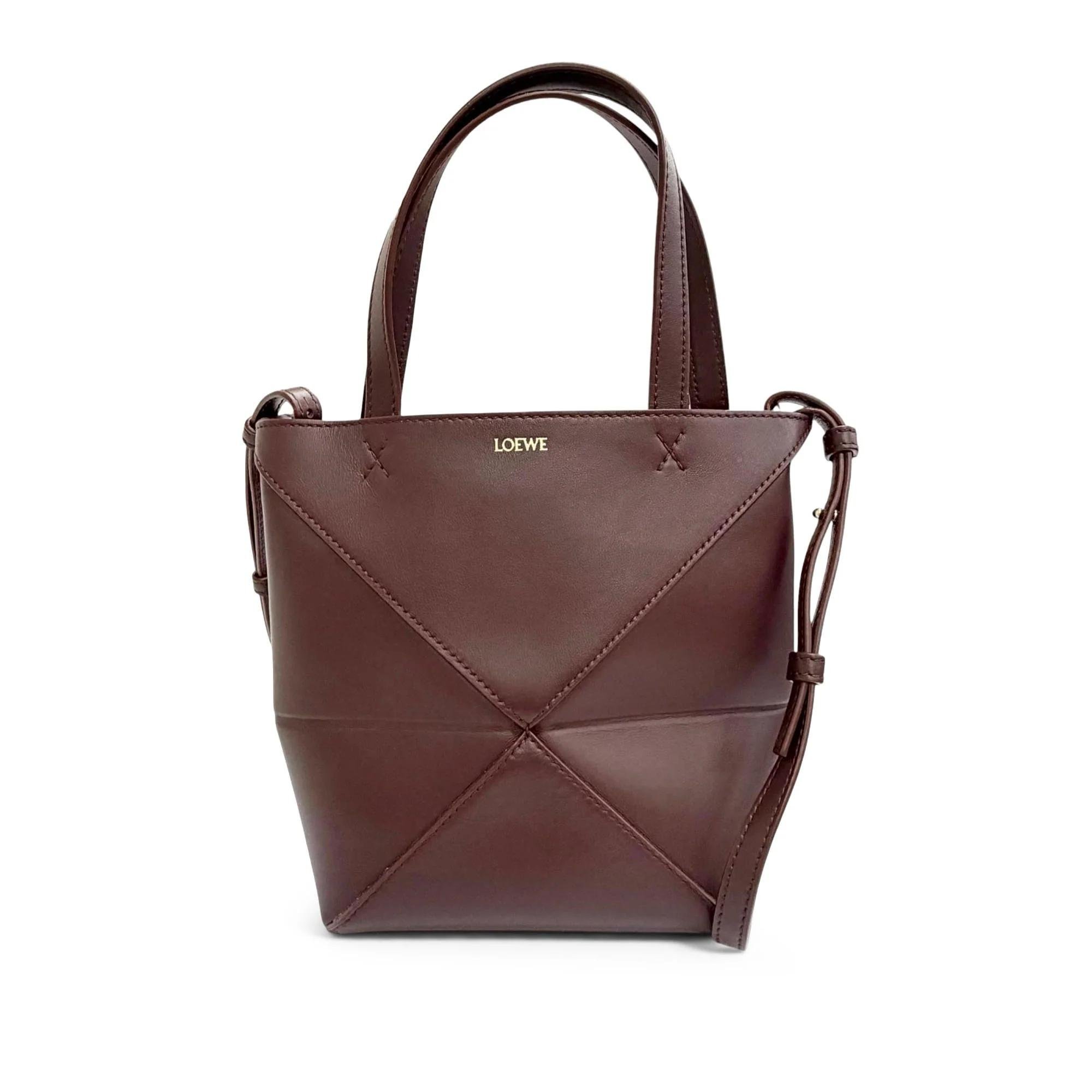 Puzzle leather satchel