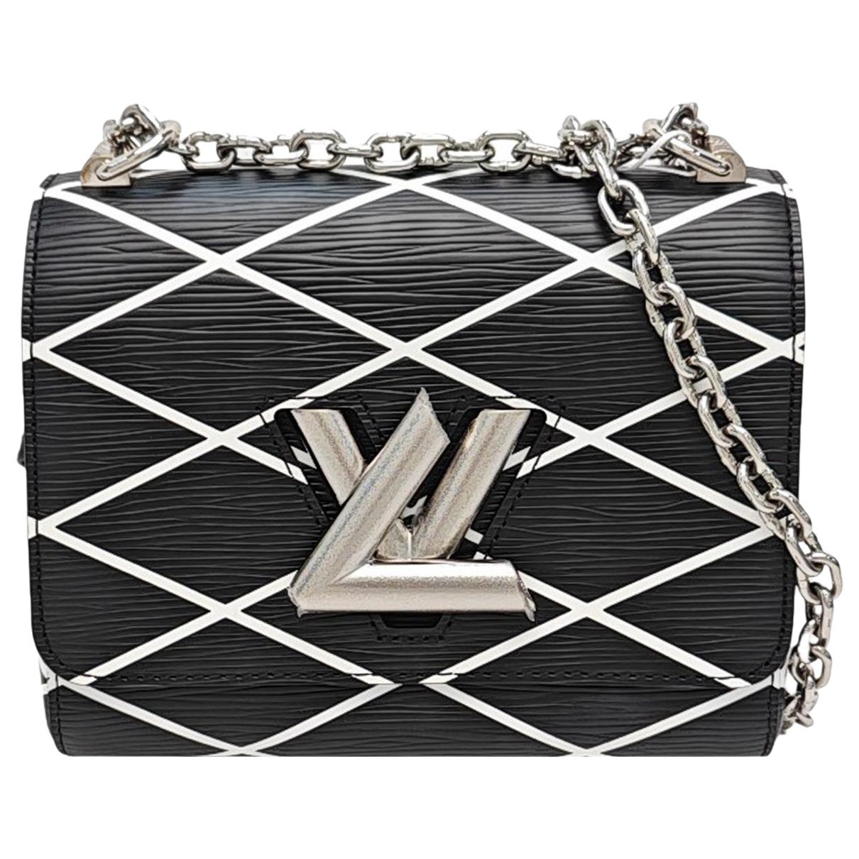 Twist leather handbag