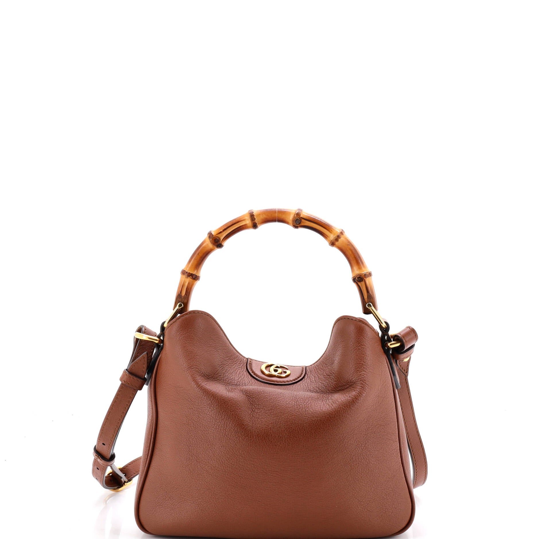 Diana NM Bamboo Shoulder Bag Leather Small