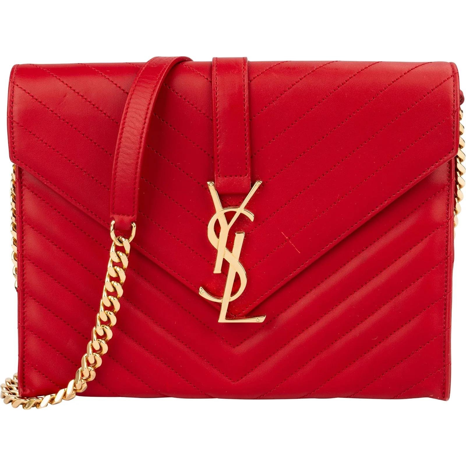 Envelope leather handbag