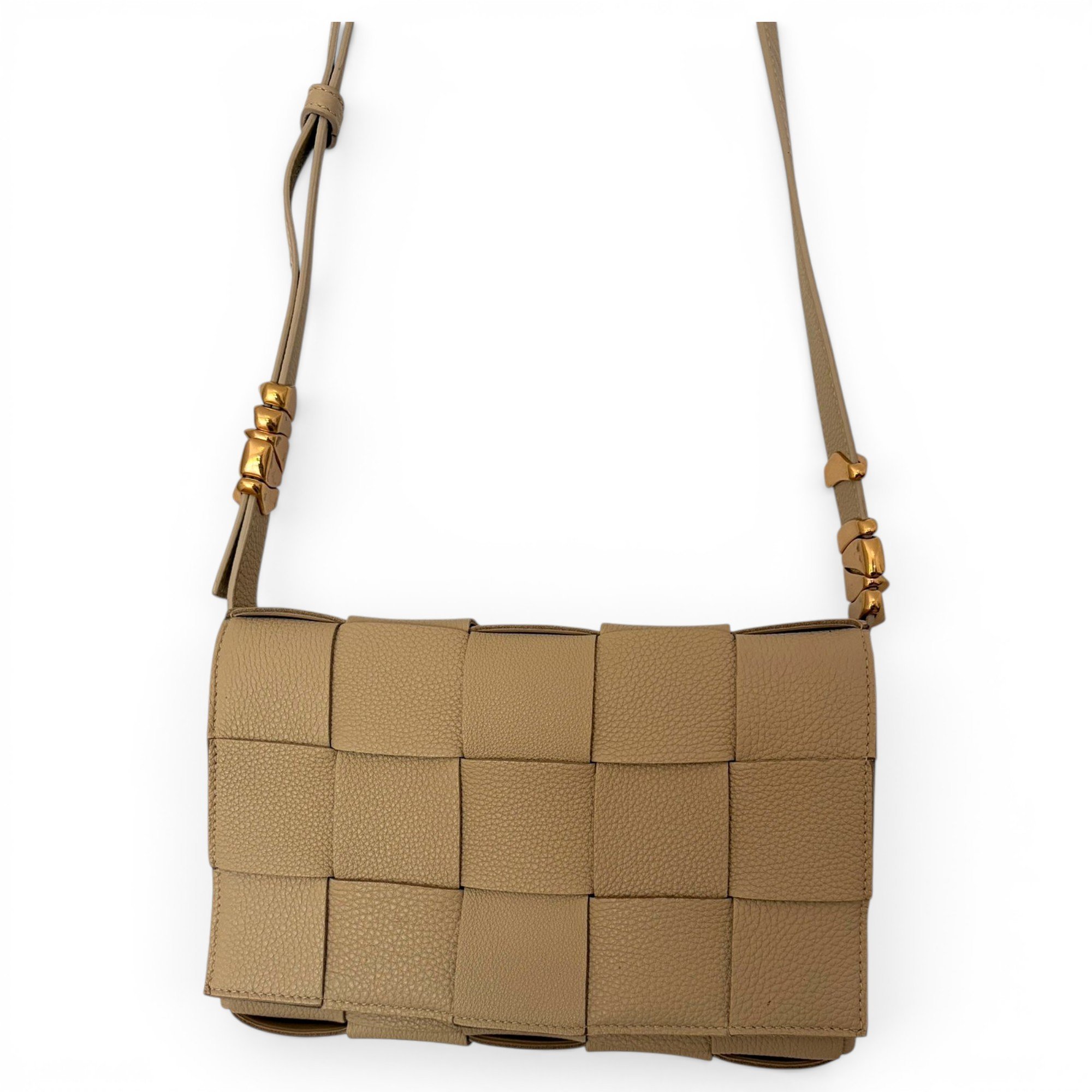 Cassette leather crossbody bag